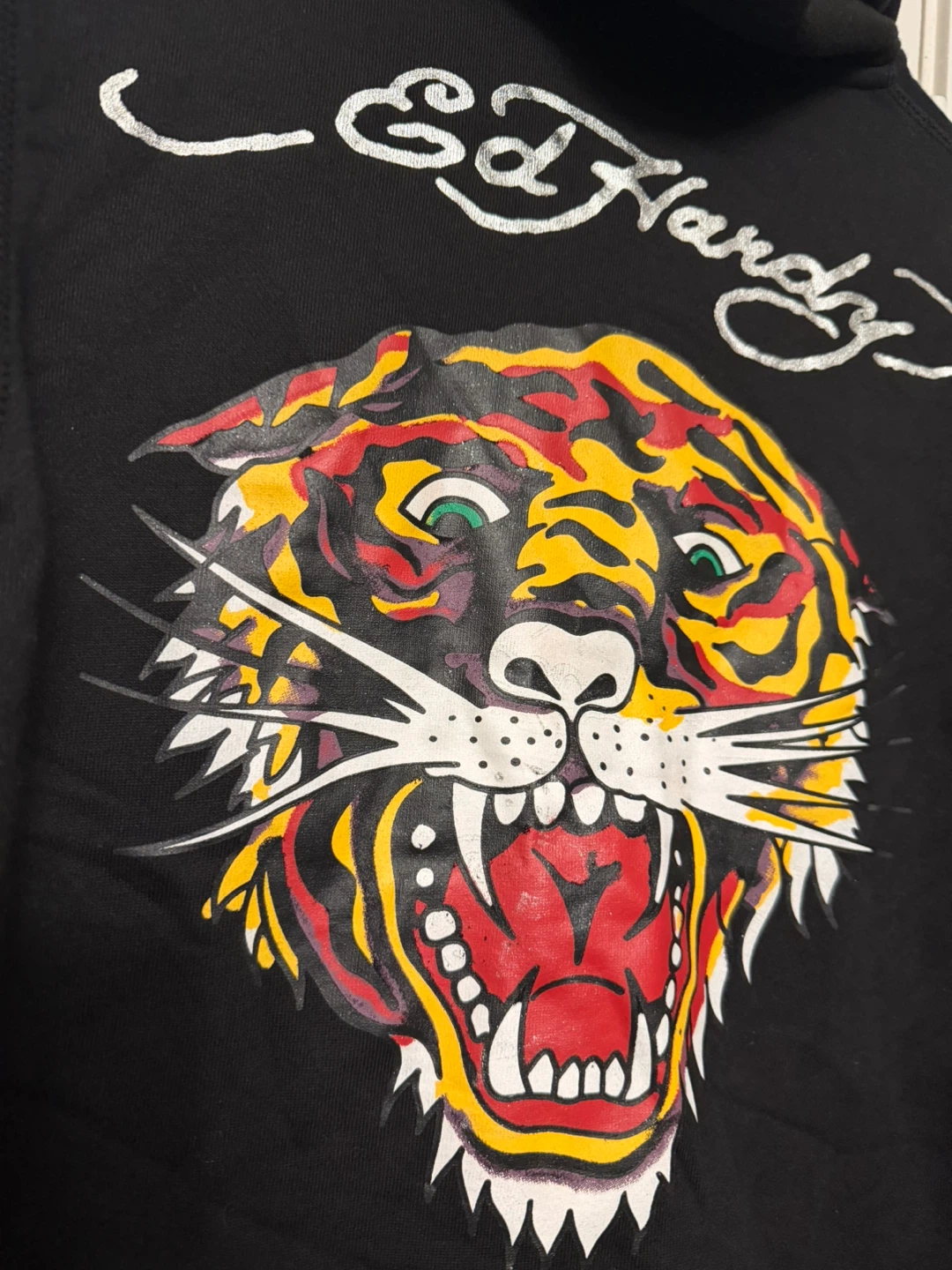 Ed Hardy Black Tiger & Rose Zip-Up Hoodie - photo 4