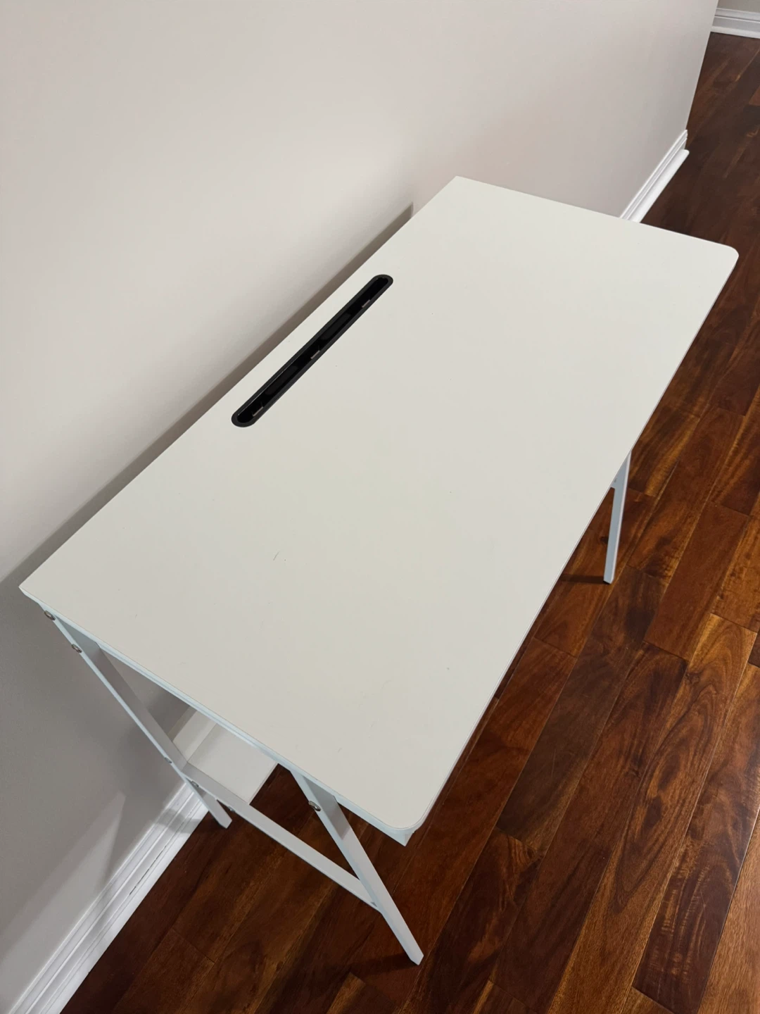 White Writing Desk with Shelves ( office desk) - photo 3