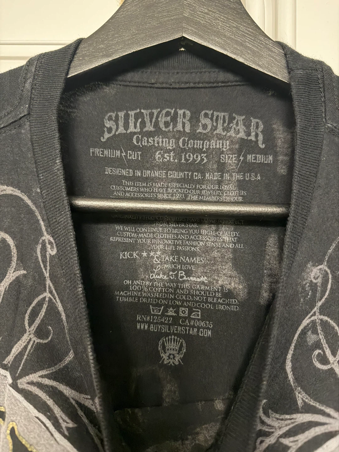 MMA Silver Star Company "Spider" T-Shirt Medium - photo 2