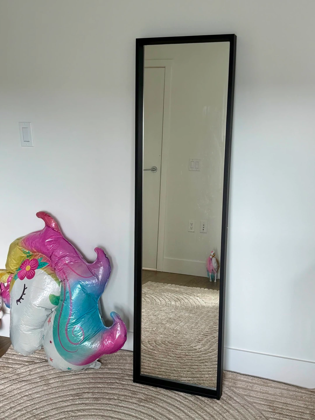 Black Framed Full Length Mirror (150 * 40 cm)