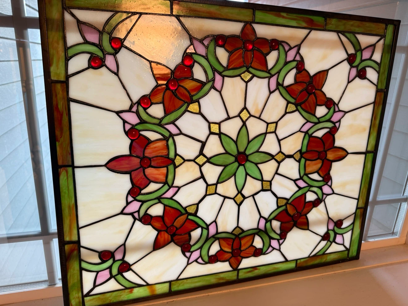 Stained Glass Window Panel