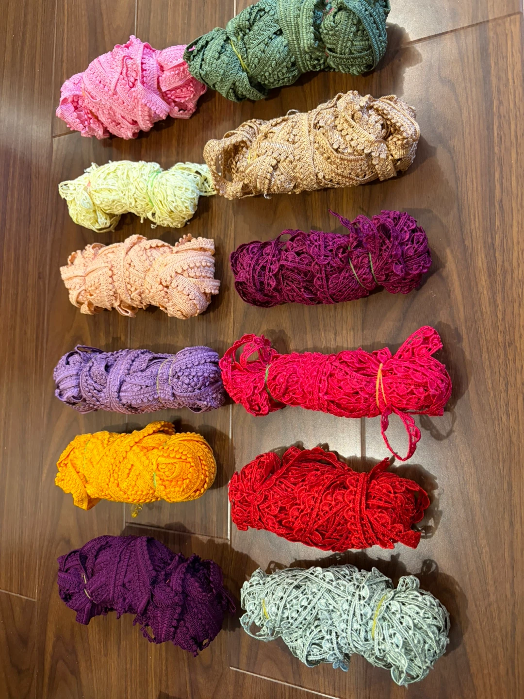 Colourful laces -$10 each