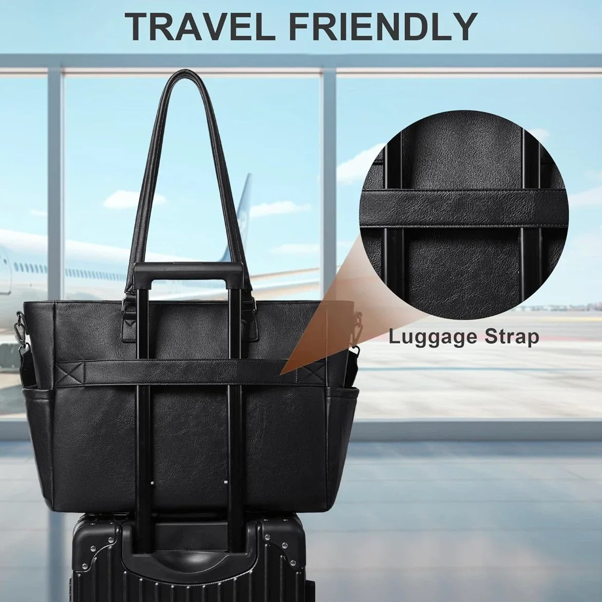 Brand New Vegan Leather Laptop Bag - photo 5