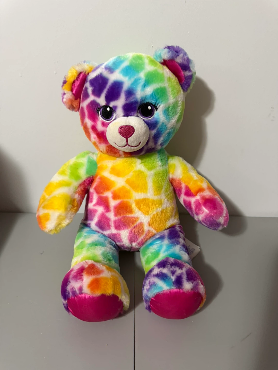 Build-A-Bear Rainbow Tie-Dye Teddy Bear