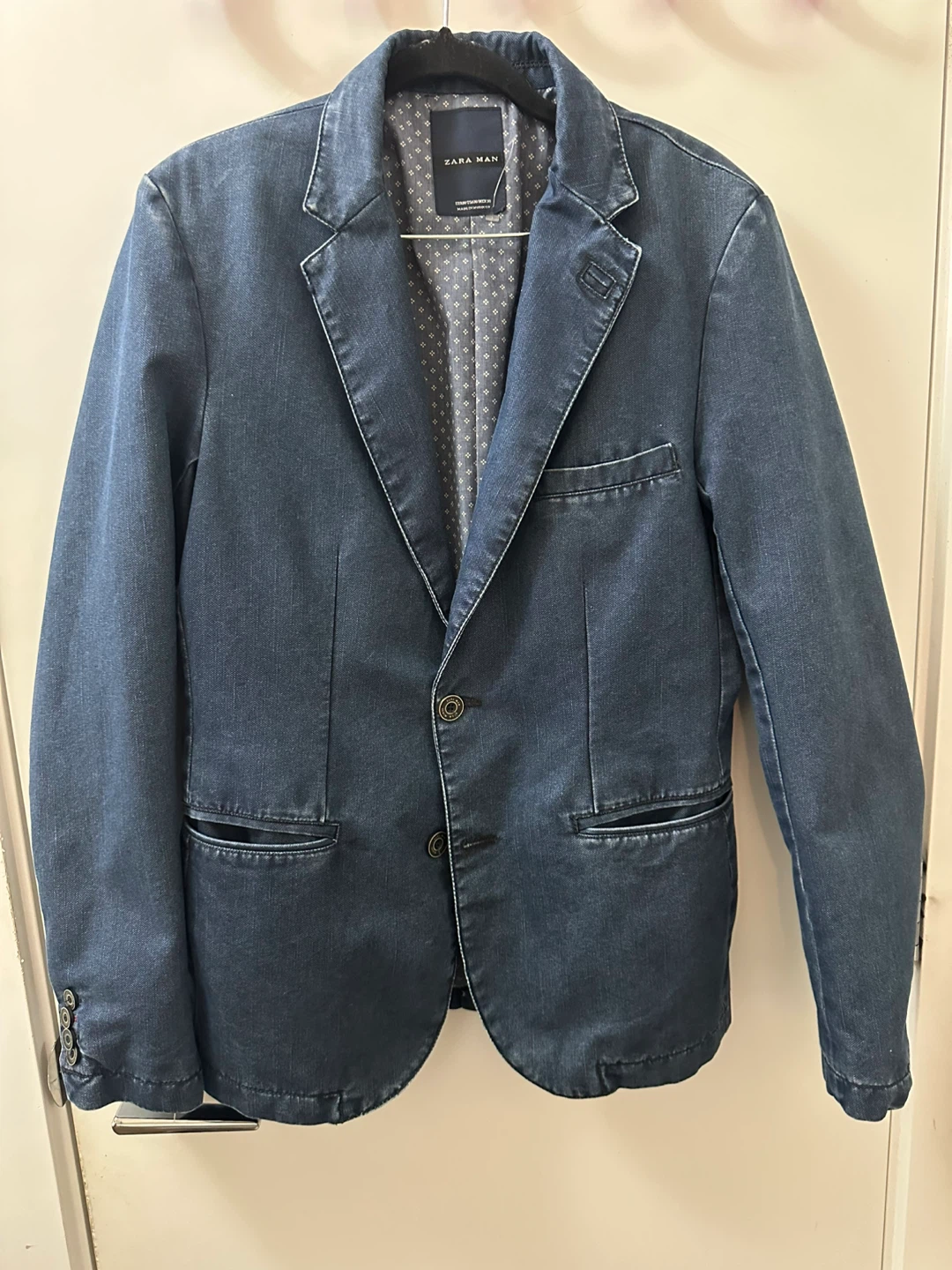 Zara Man Casual Denim Blazer