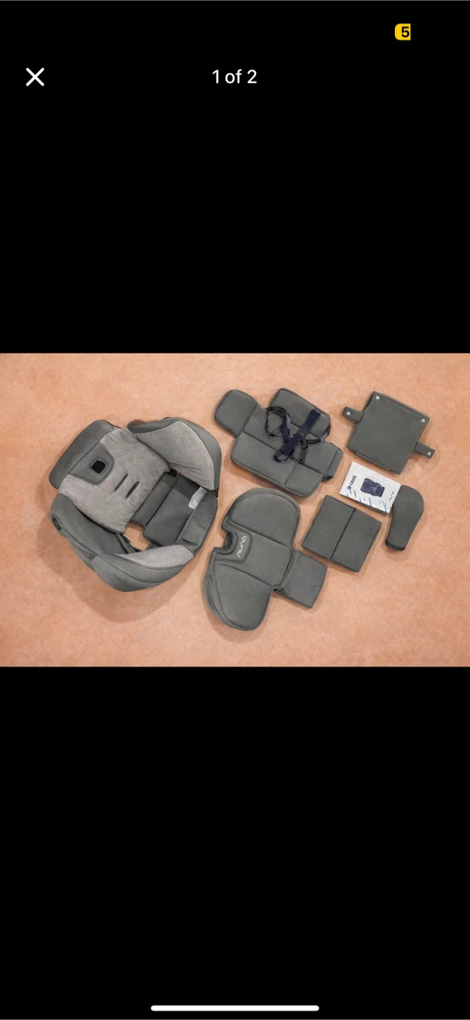 Nuna RAVA Car Seat Fabric Set – Excellent Condition