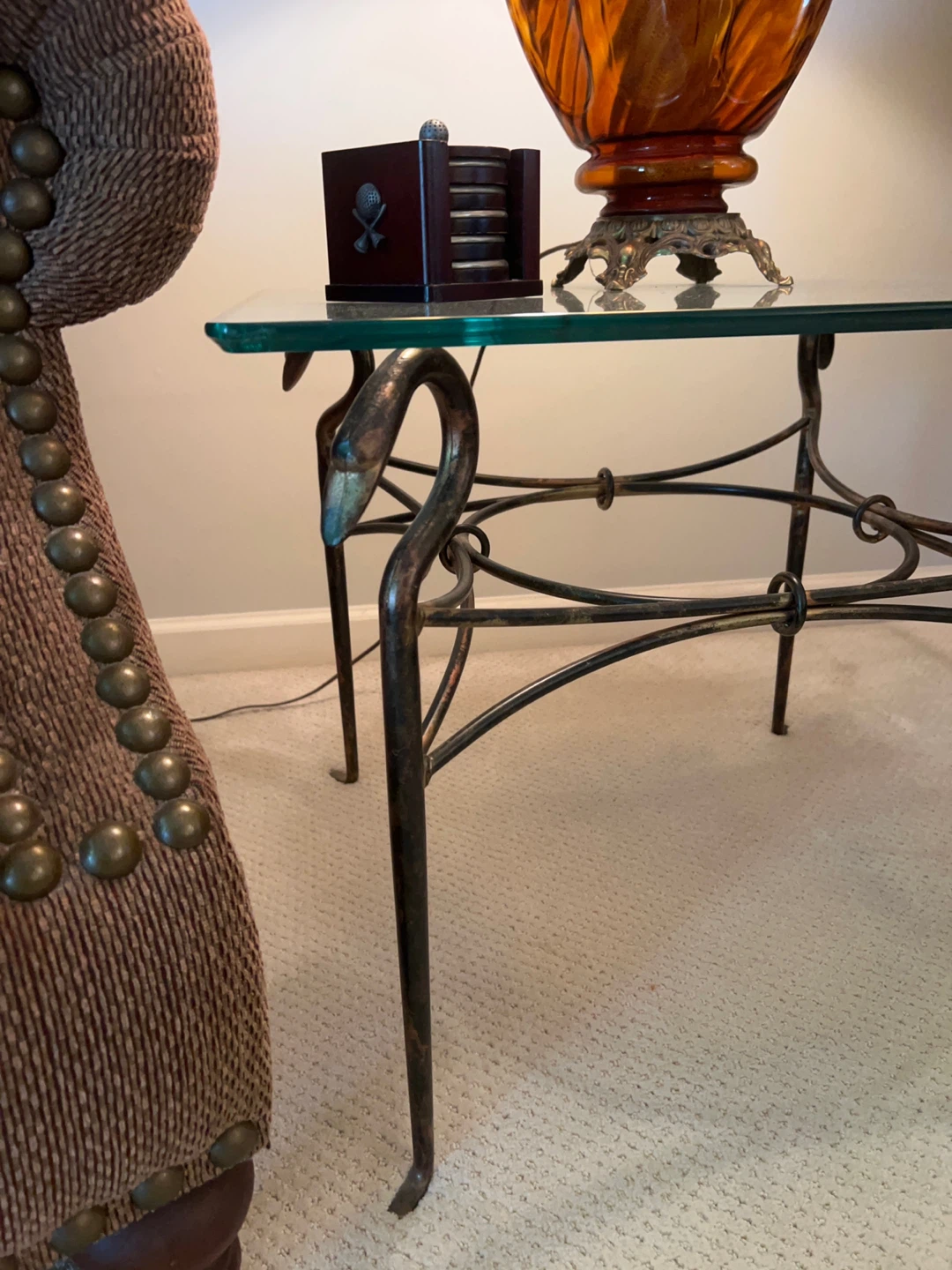 Glass side table - photo 3