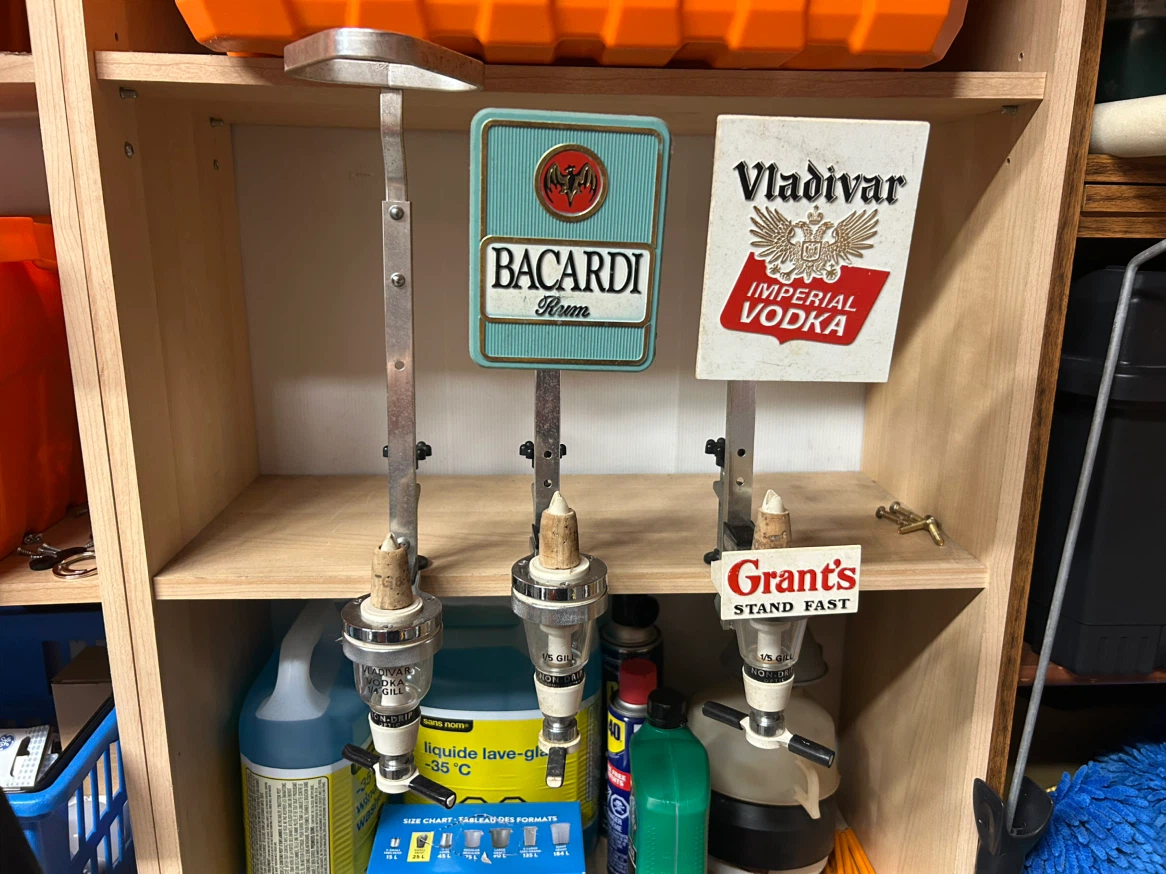 Bacardi Rum and Vladivar Imperial Vodka Dispenser