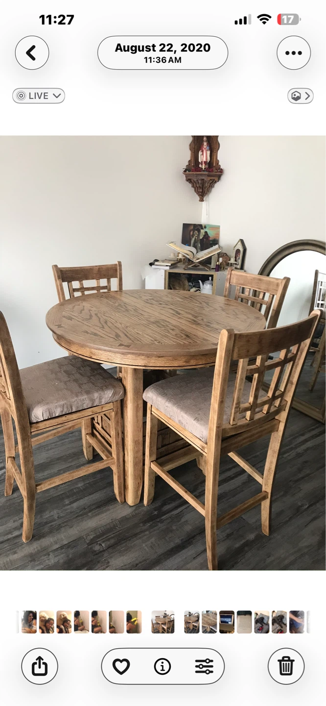 Dining table and 4 chairs - photo 2