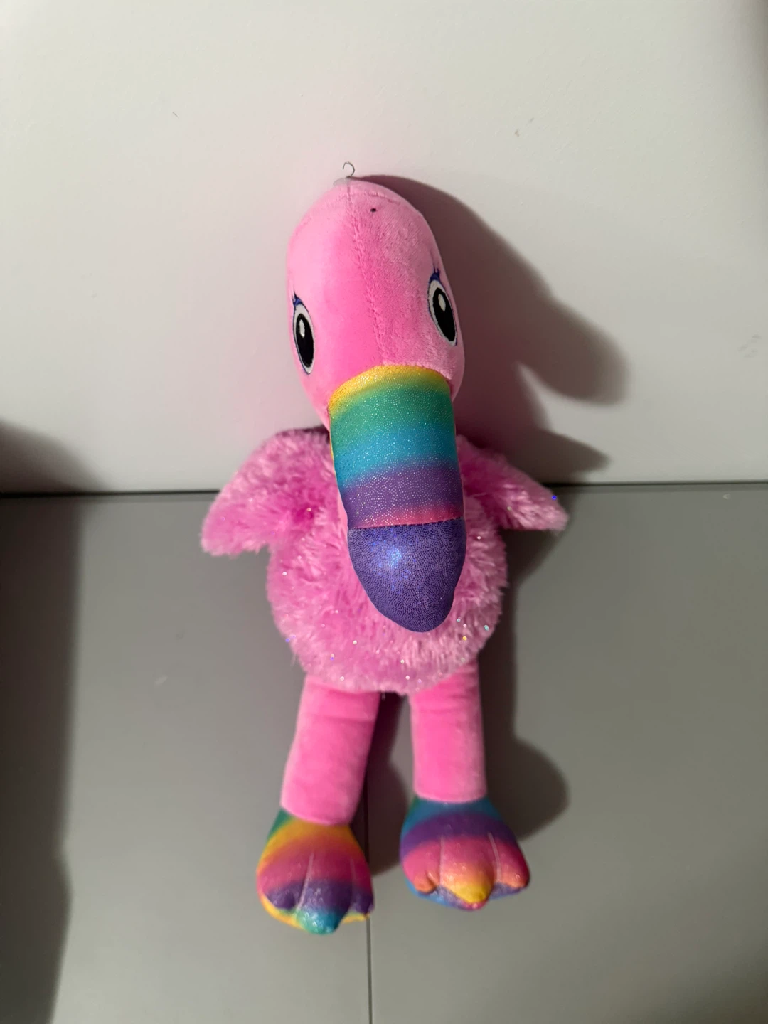 Build-A-Bearere Pink Rainbow Sparkle Flamingo 2019 Retired - photo 4