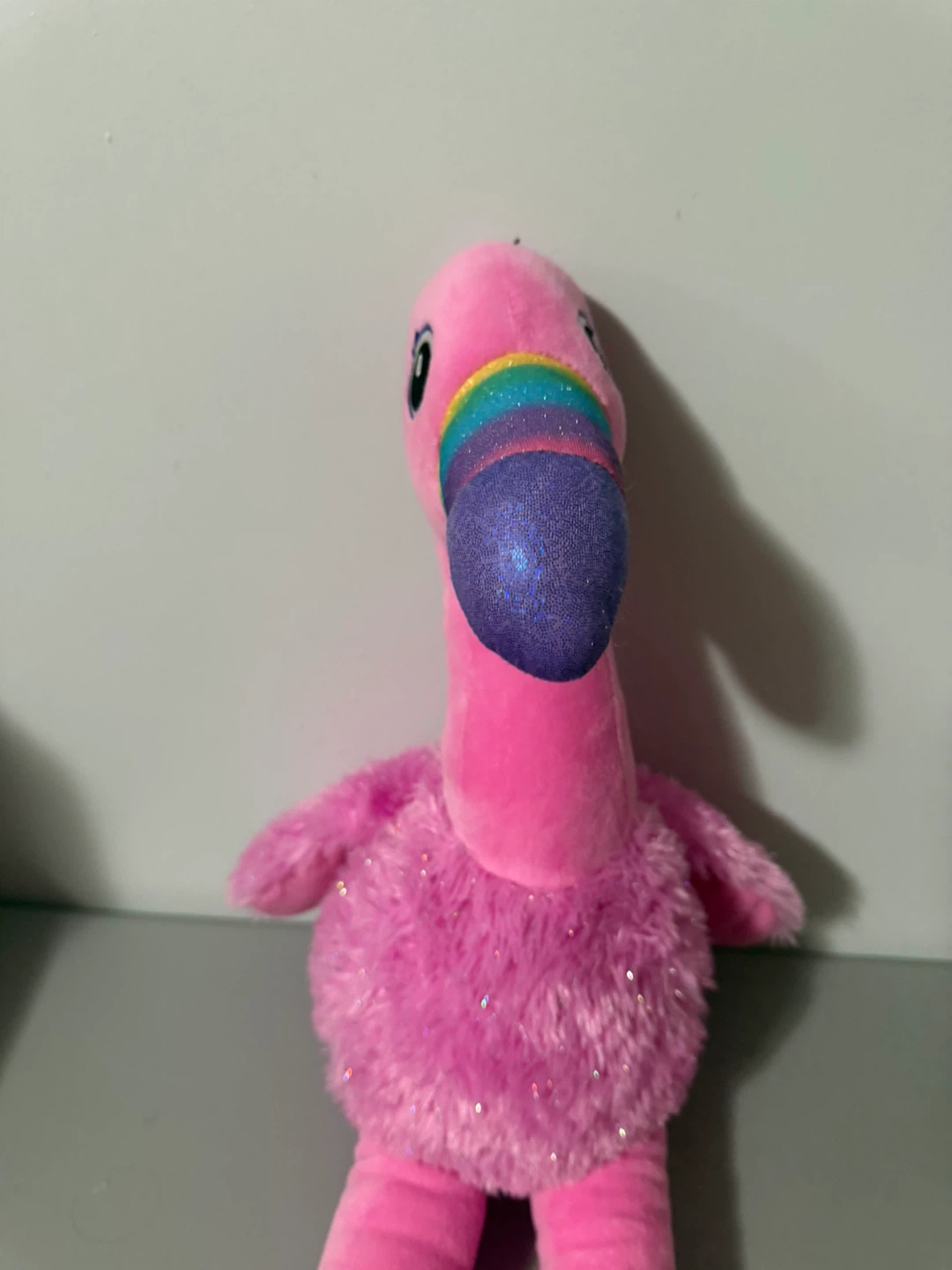 Build-A-Bearere Pink Rainbow Sparkle Flamingo 2019 Retired - photo 5