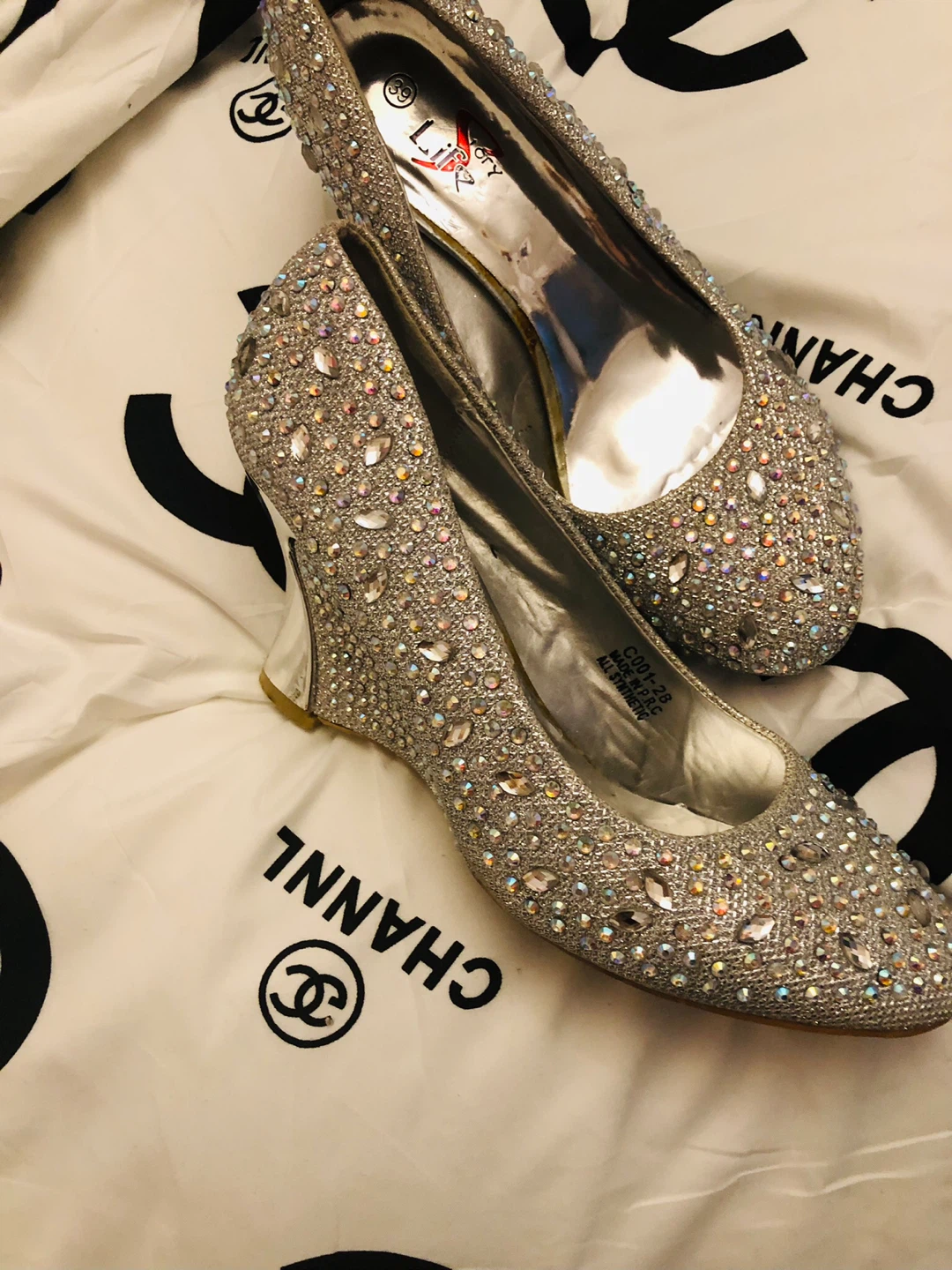 Libury Embellished Wedge Heels 8