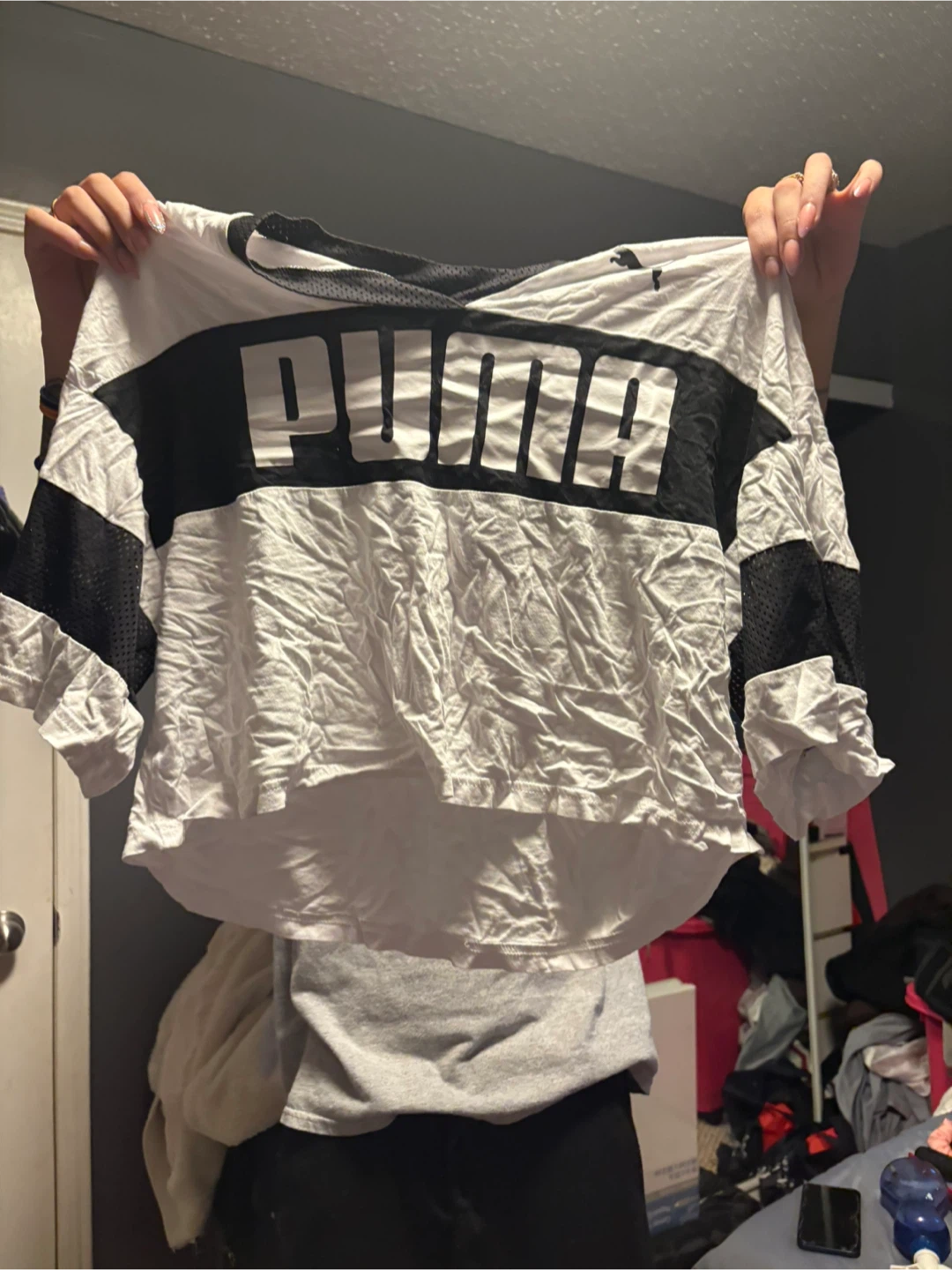 Puma Cropped Long Sleeve Top