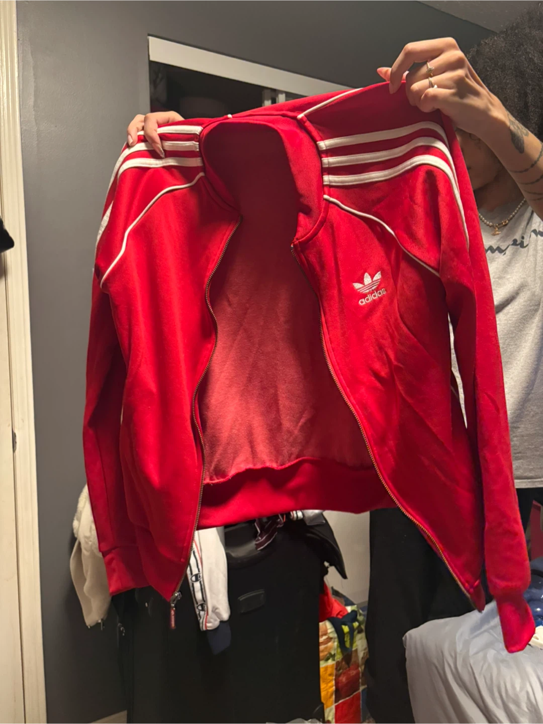 Red Adidas Track Jacket