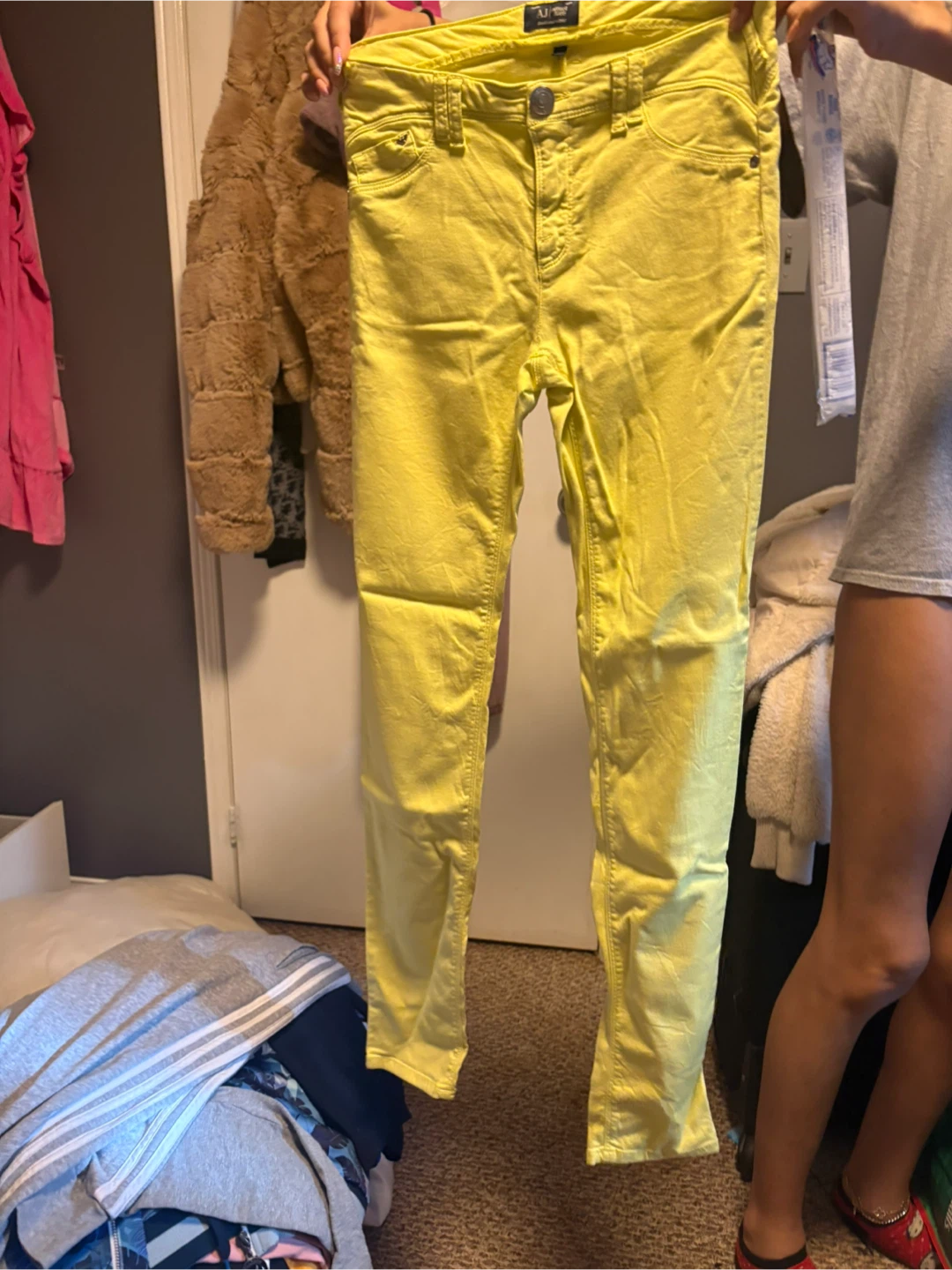 Armani Jeans Yellow Skinny Pants