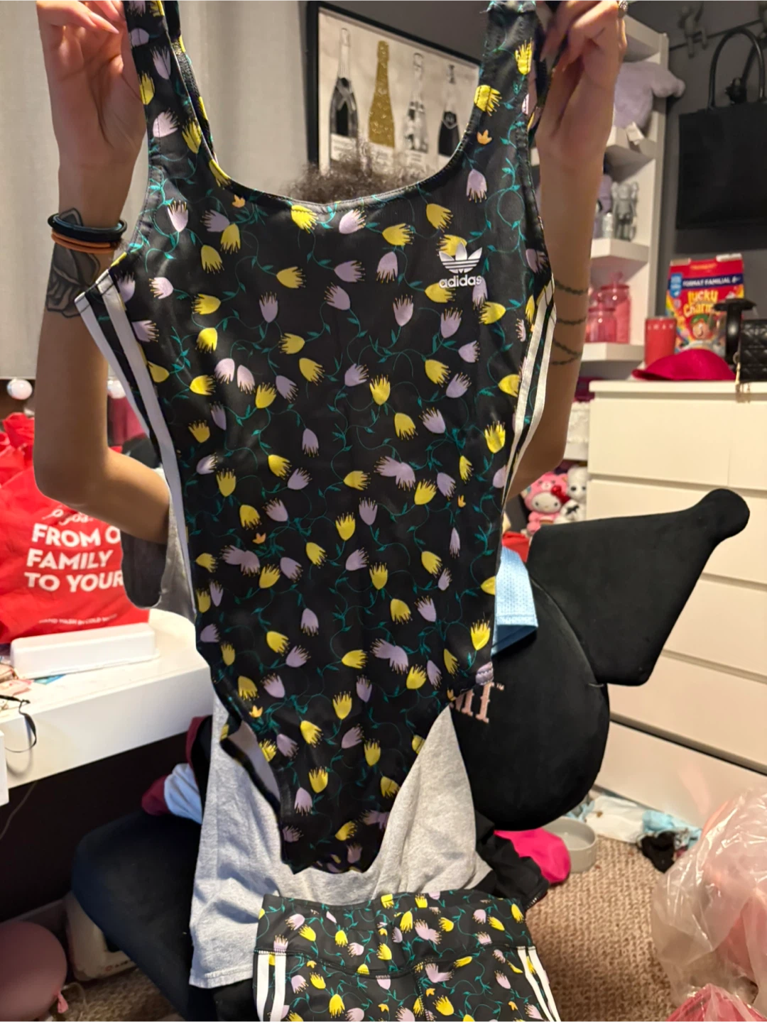 Adidas Women's Swimsuit and Leggings Set