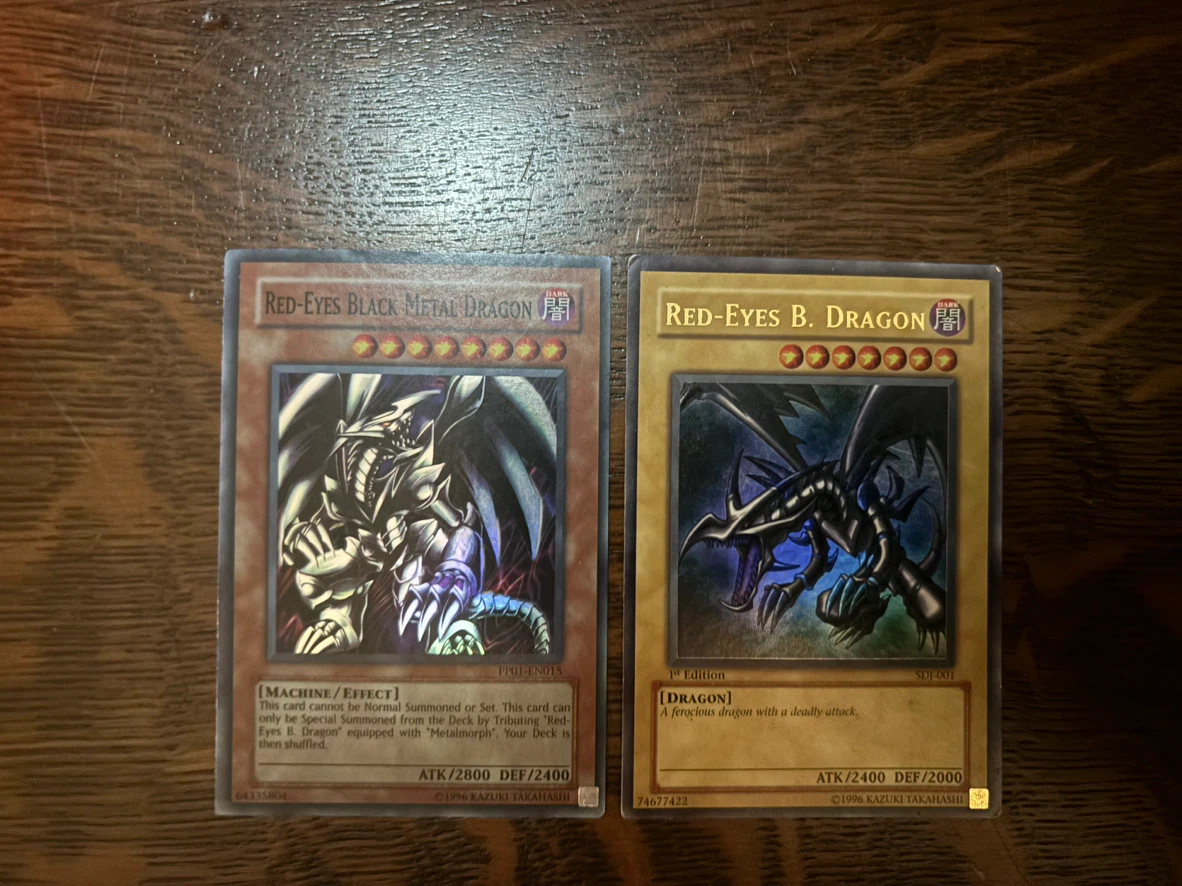 Yu-Gi-Oh! Red-Eyes Black Metal Dragon & Red-Eyes B. Dragon Cards