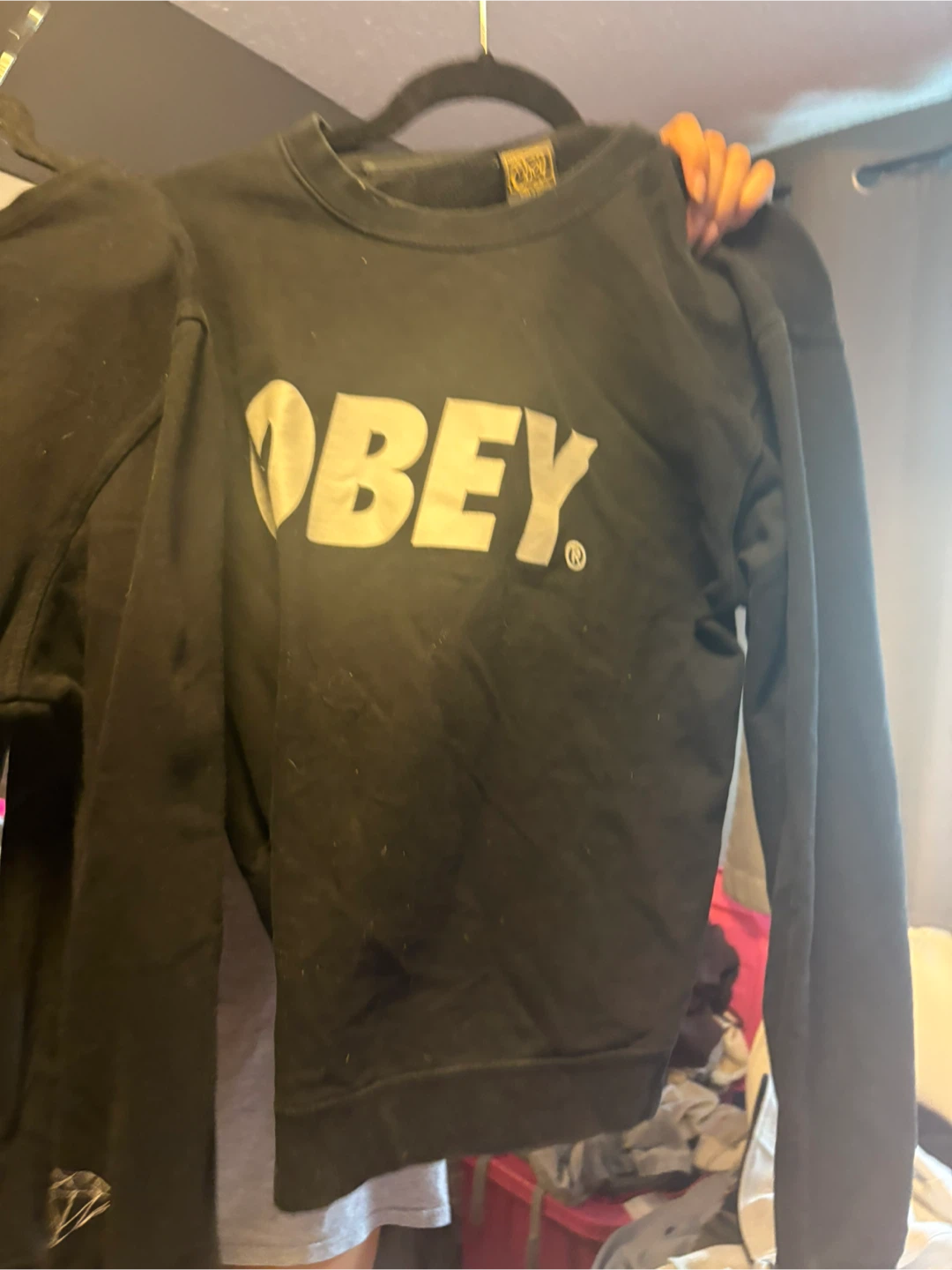 OBEY Black Crewneck Sweatshirt