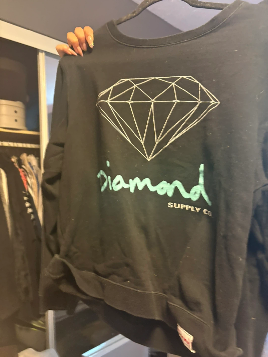 Diamond Supply Co. Black Crewneck Sweatshirt