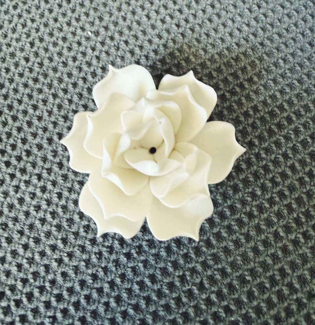 Mini white lotus incense holder - photo 4