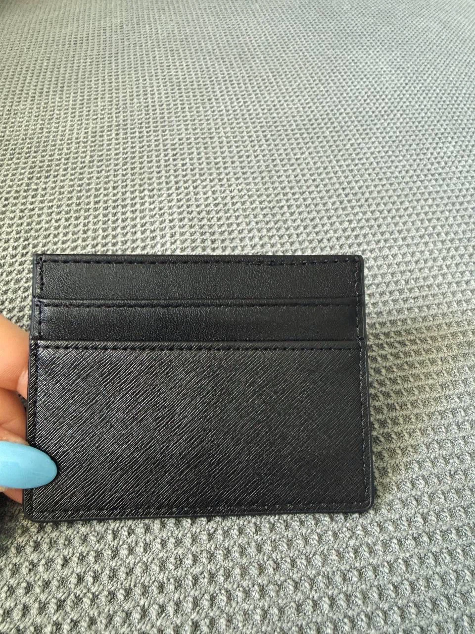Card Holder with Gold Bee – Black - photo 2