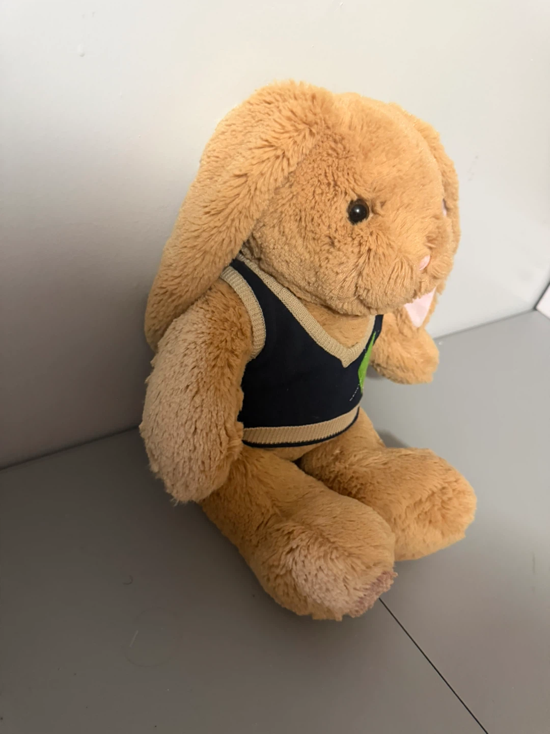 Build-A-Bear Pawlette Bunny Navy Argyle Sweater Vest Retired - photo 2