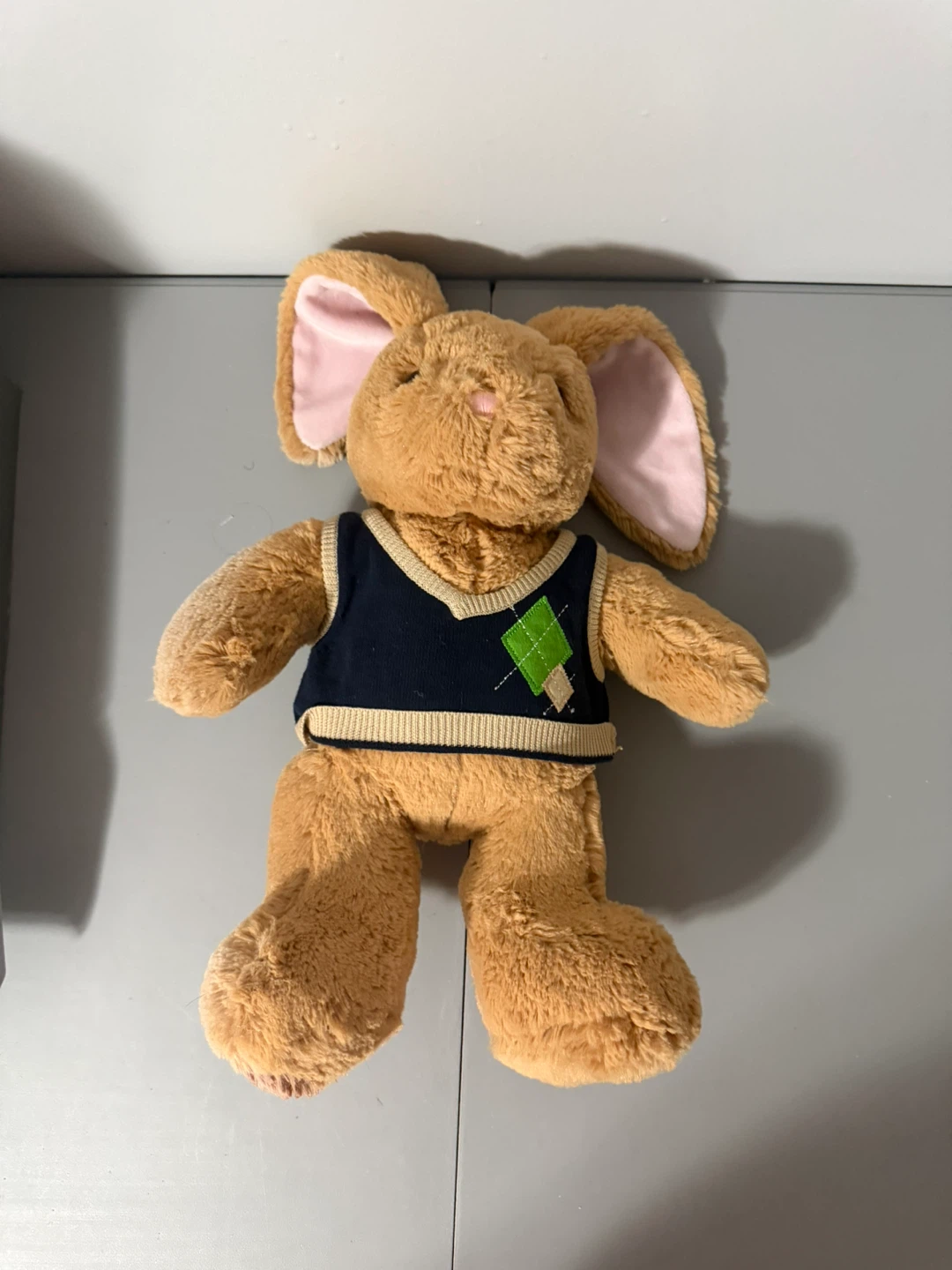 Build-A-Bear Pawlette Bunny Navy Argyle Sweater Vest Retired - photo 5