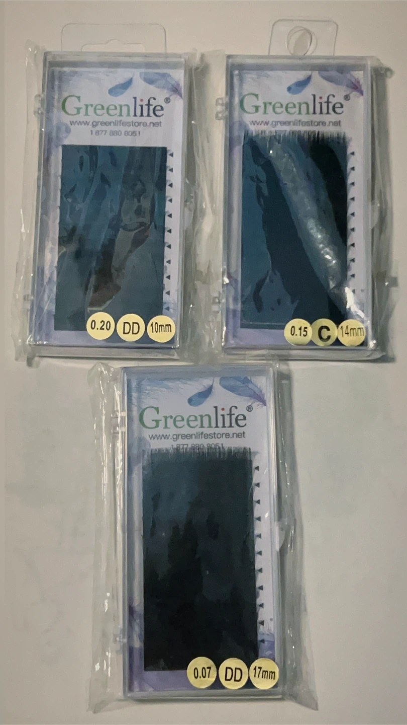New sealed Greenlife Lash Trays Bundle (0.20DD, 0.15CC, 0.07DD)