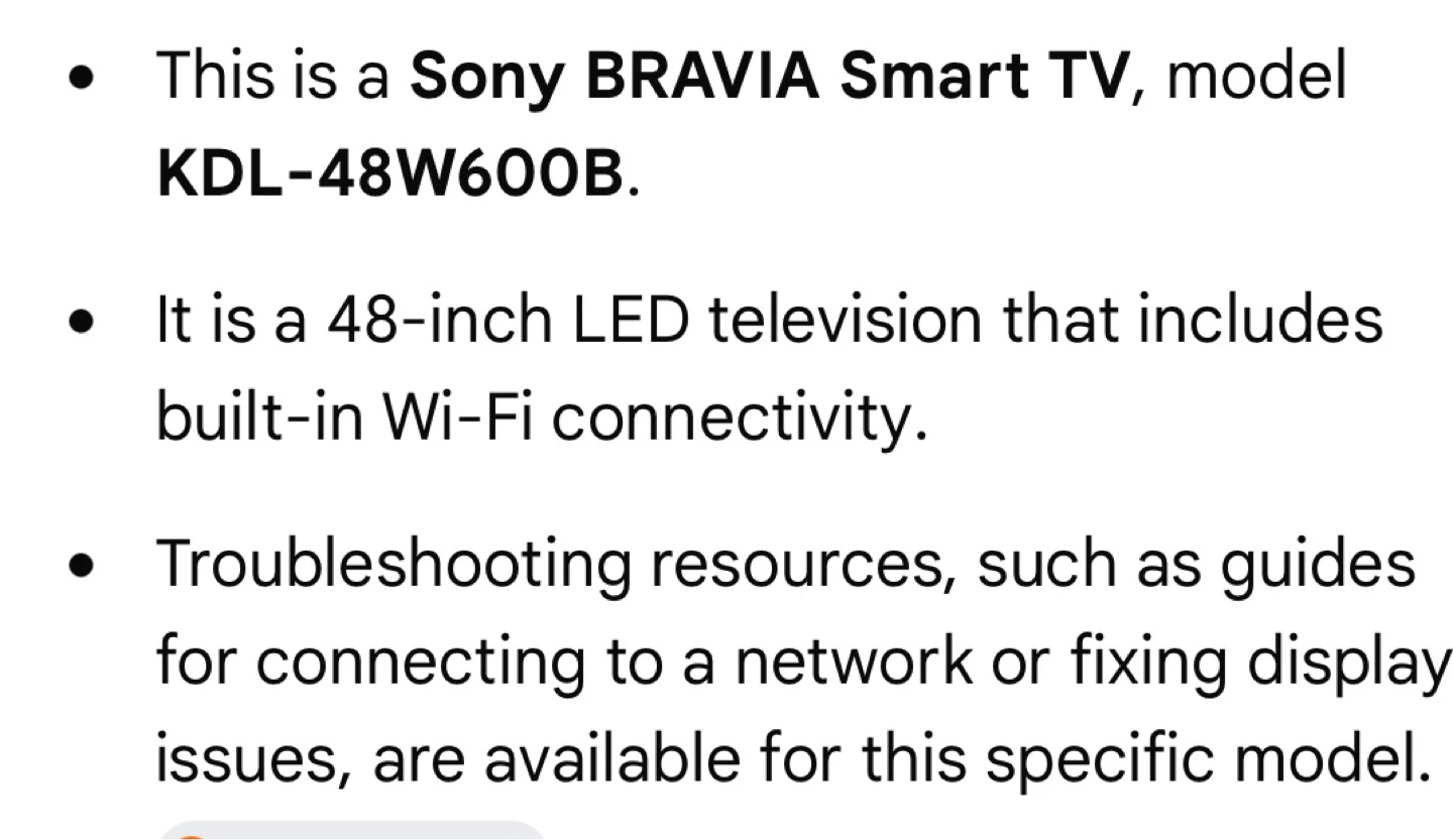 Sony BRAVIA 48" KDL-48W600B Smart LED TV - photo 4