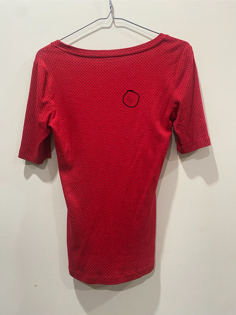 Tommy Hilfiger Red Polka Dot T-Shirt XS - photo 2