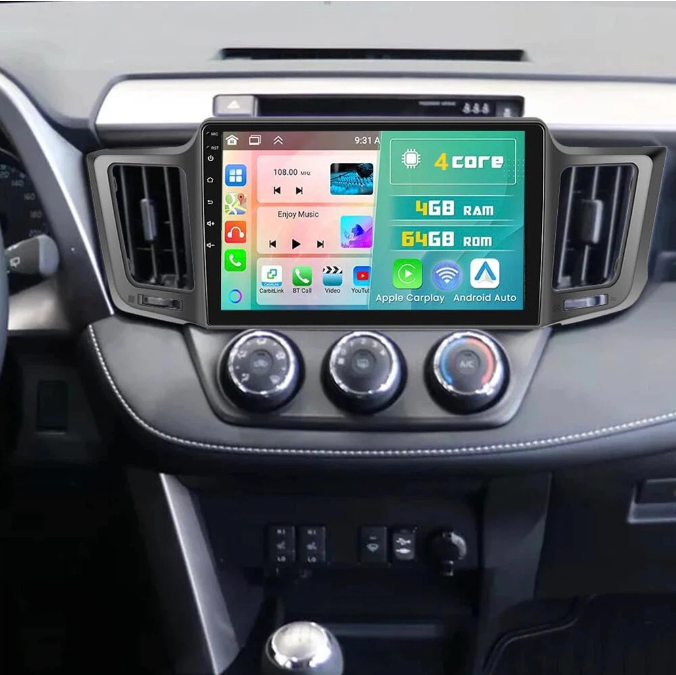Android Car Stereo Upgrade 4+64G for Toyota RAV4 2013 - 2018 - photo 5