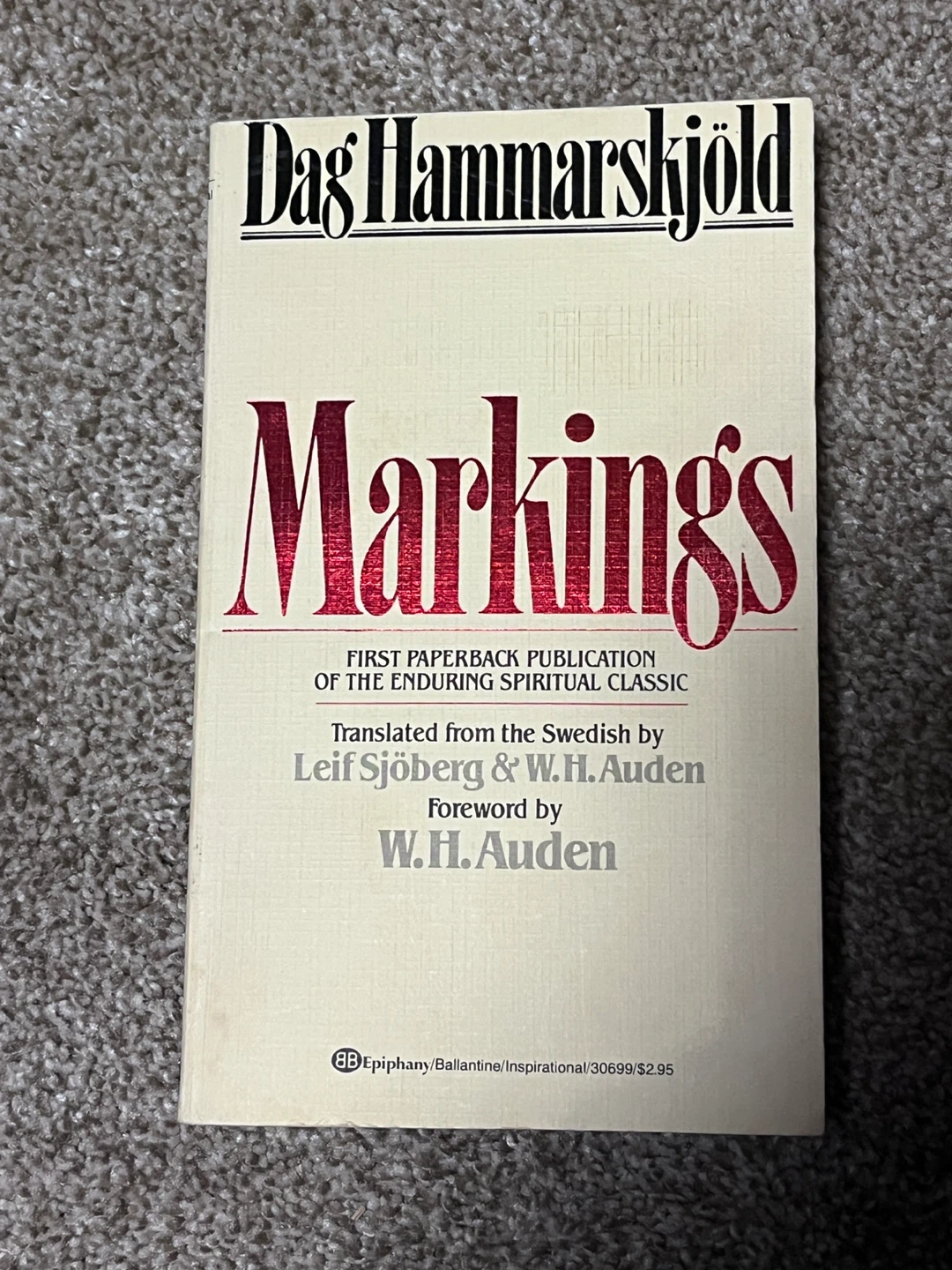 Markings by Dag Hammarskjöld Paperback