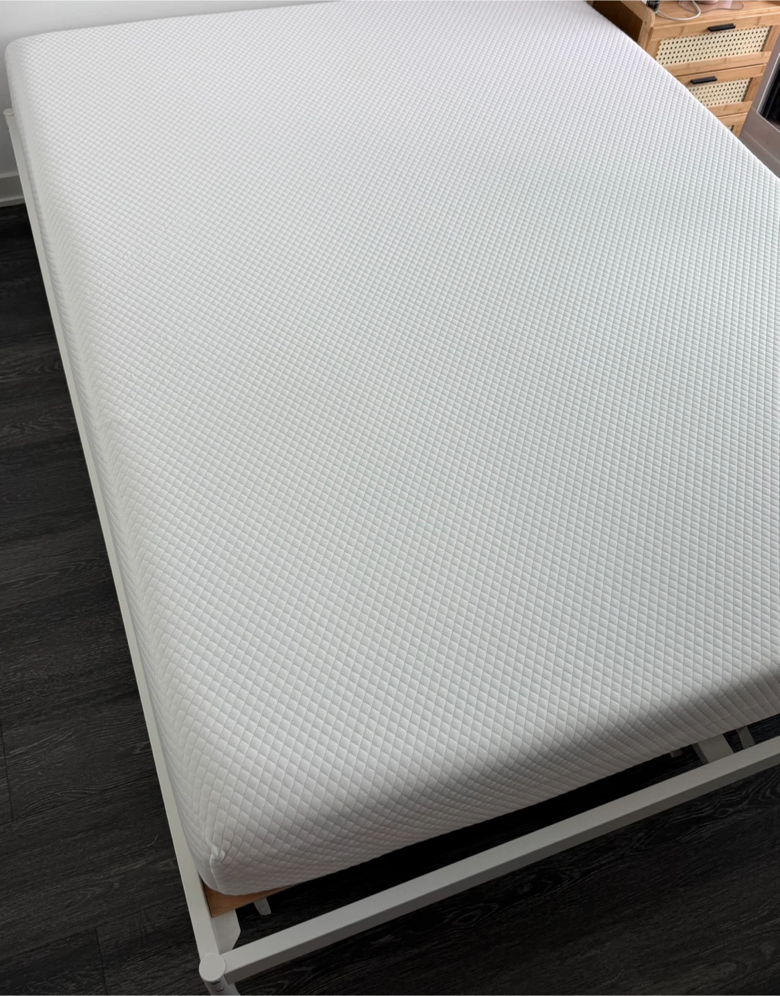 Queen Bed Frame + Queen Mattress (Move-Out Sale)