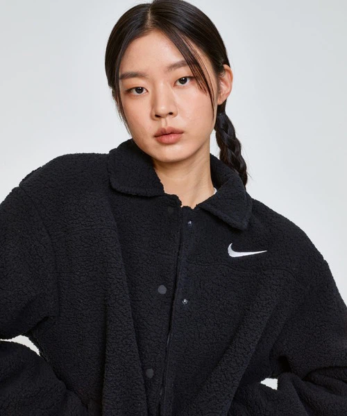 Nike Sherpa Fleece Jacket Black