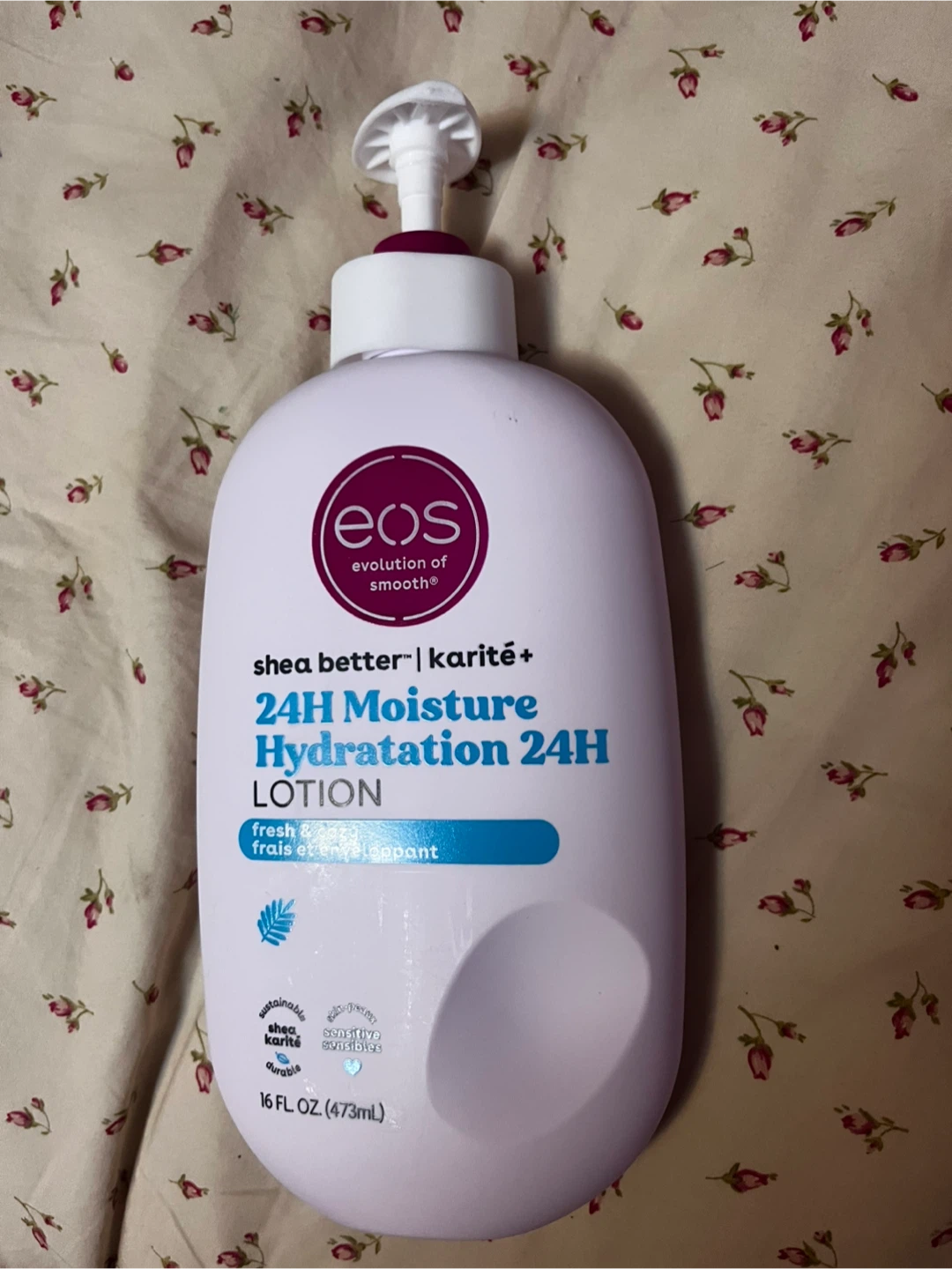 eos Shea Better Hydration Lotion - Fresh & Cozy