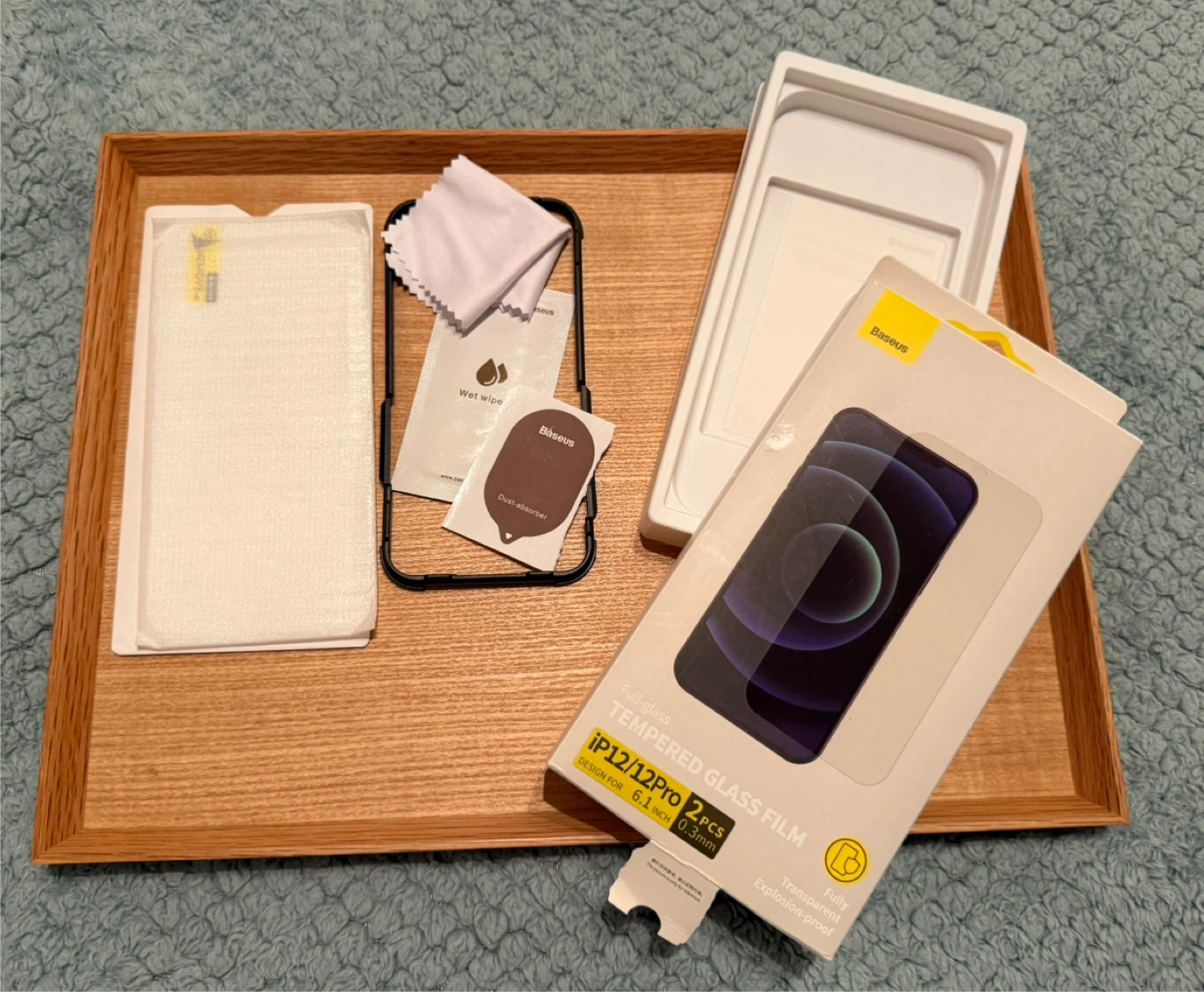 Baseus Full-glass Tempered Glass (1pc) for iPhone 12/12 Pro