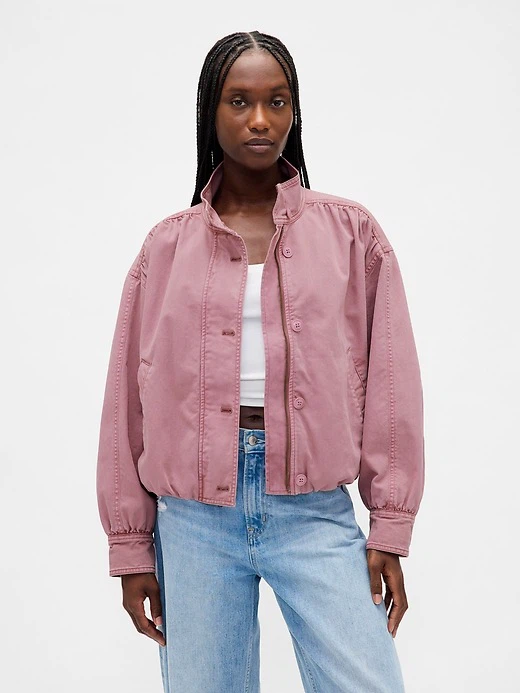 GAP Women's Twill Bubble Jacket