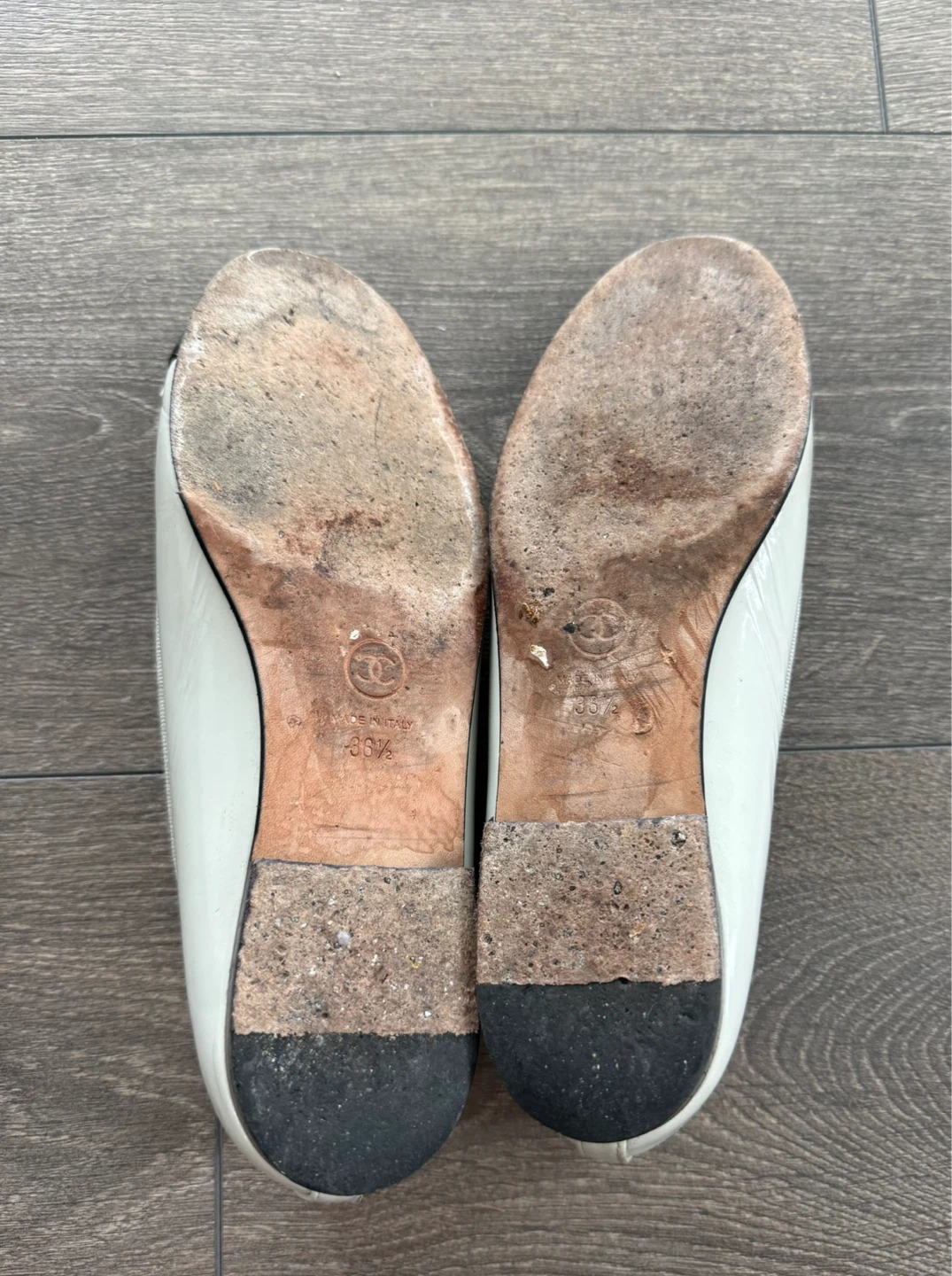 Authentic Chanel Ballerina Flats White/Black - photo 5