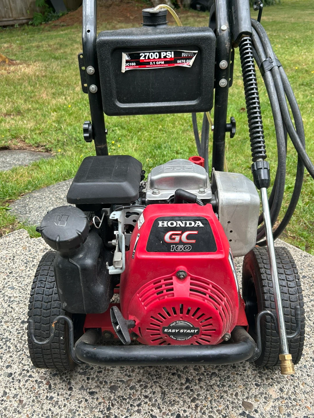 Honda GC160 Pressure Washer - 2700 PSI *Works well*
