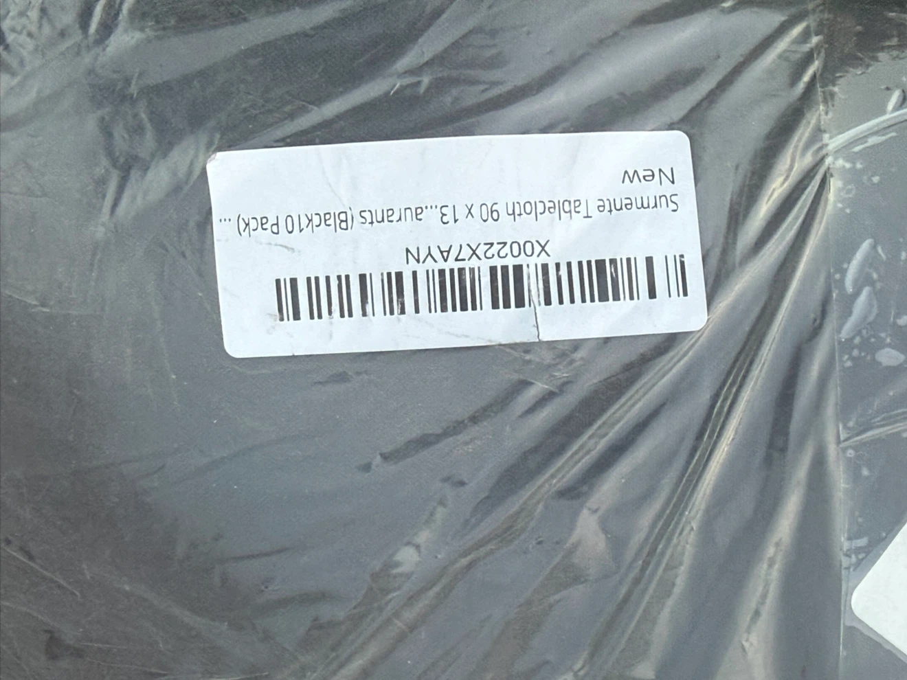 Surmente Tablecloth 90 x 132 inch Black (10 Pack) - photo 4