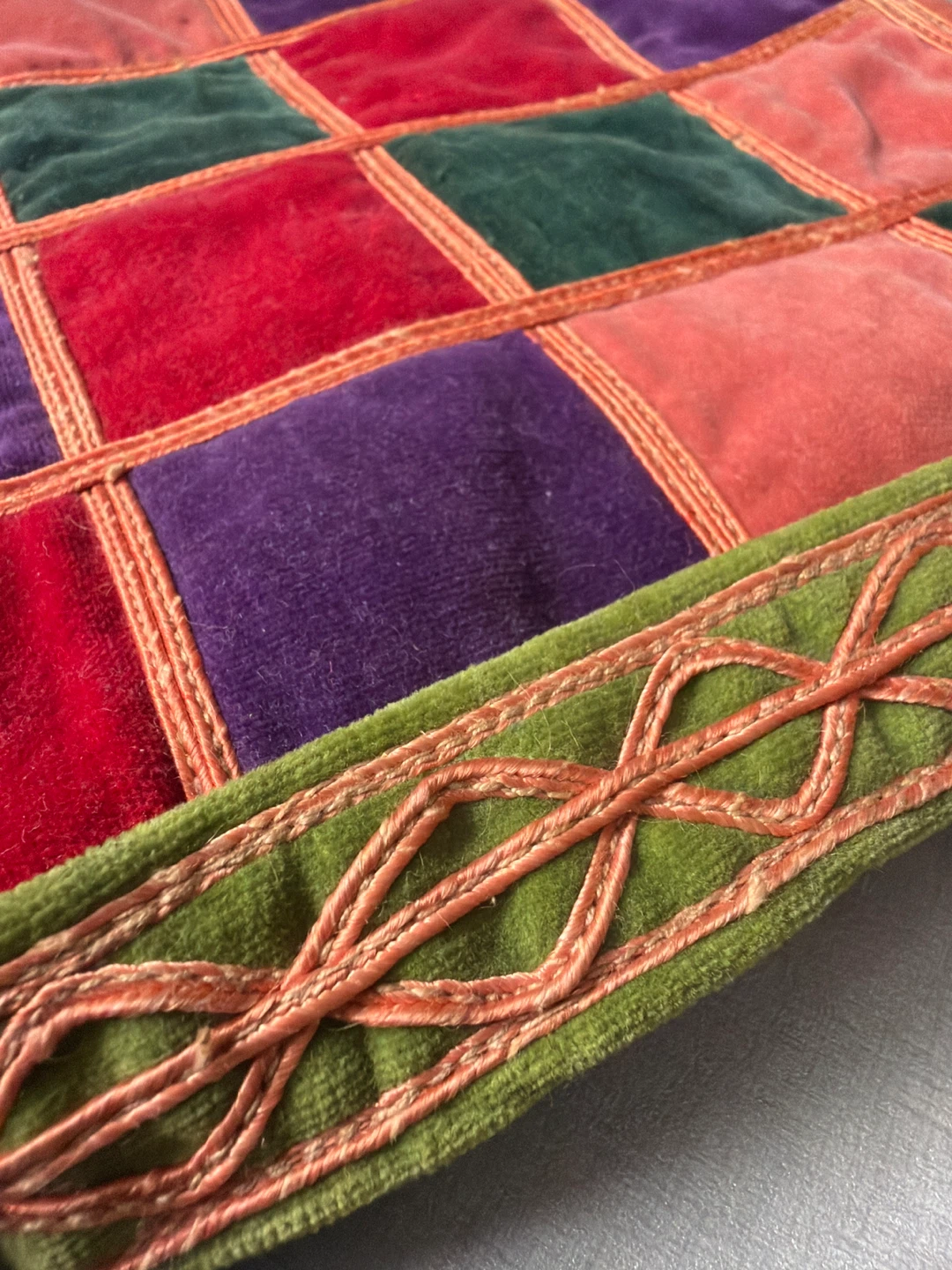 Vintage Patchwork Velvet Purse - photo 2