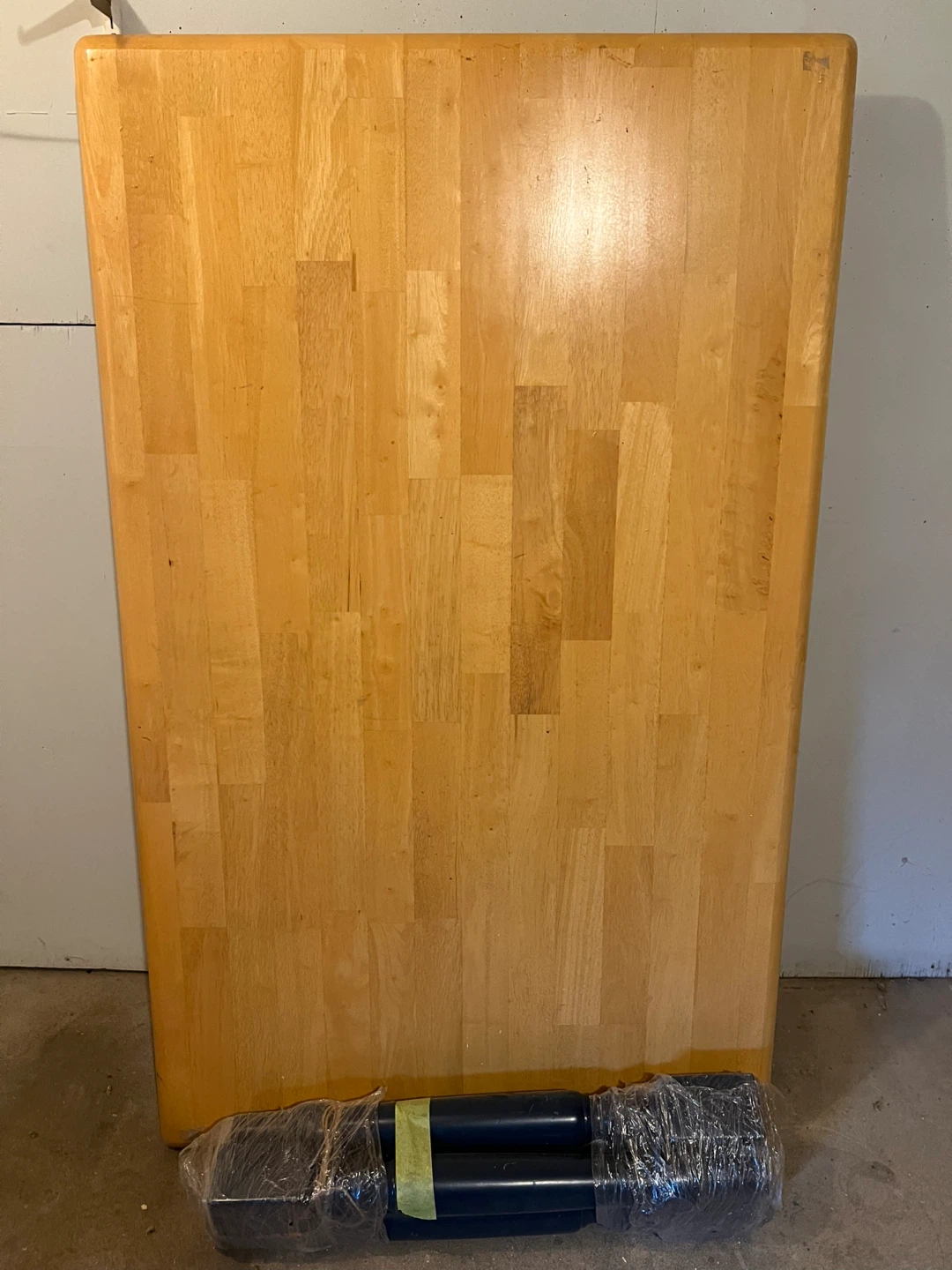Wooden Table Top with Metal Legs