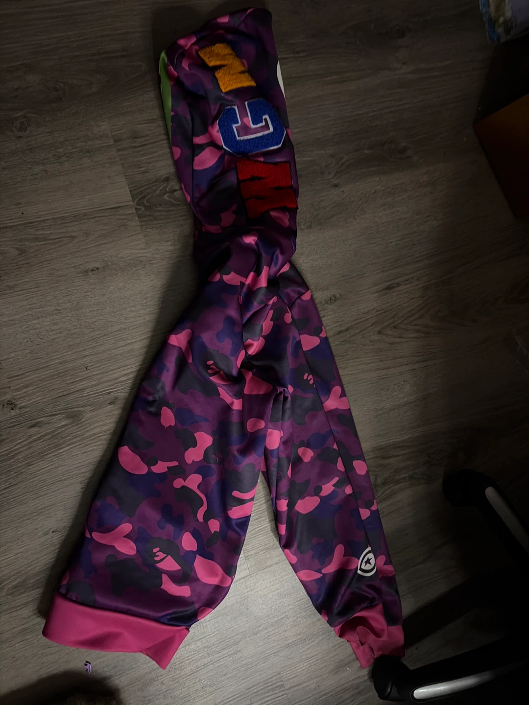 BAPE Shark Full Zip Hoodie Purple Camo
