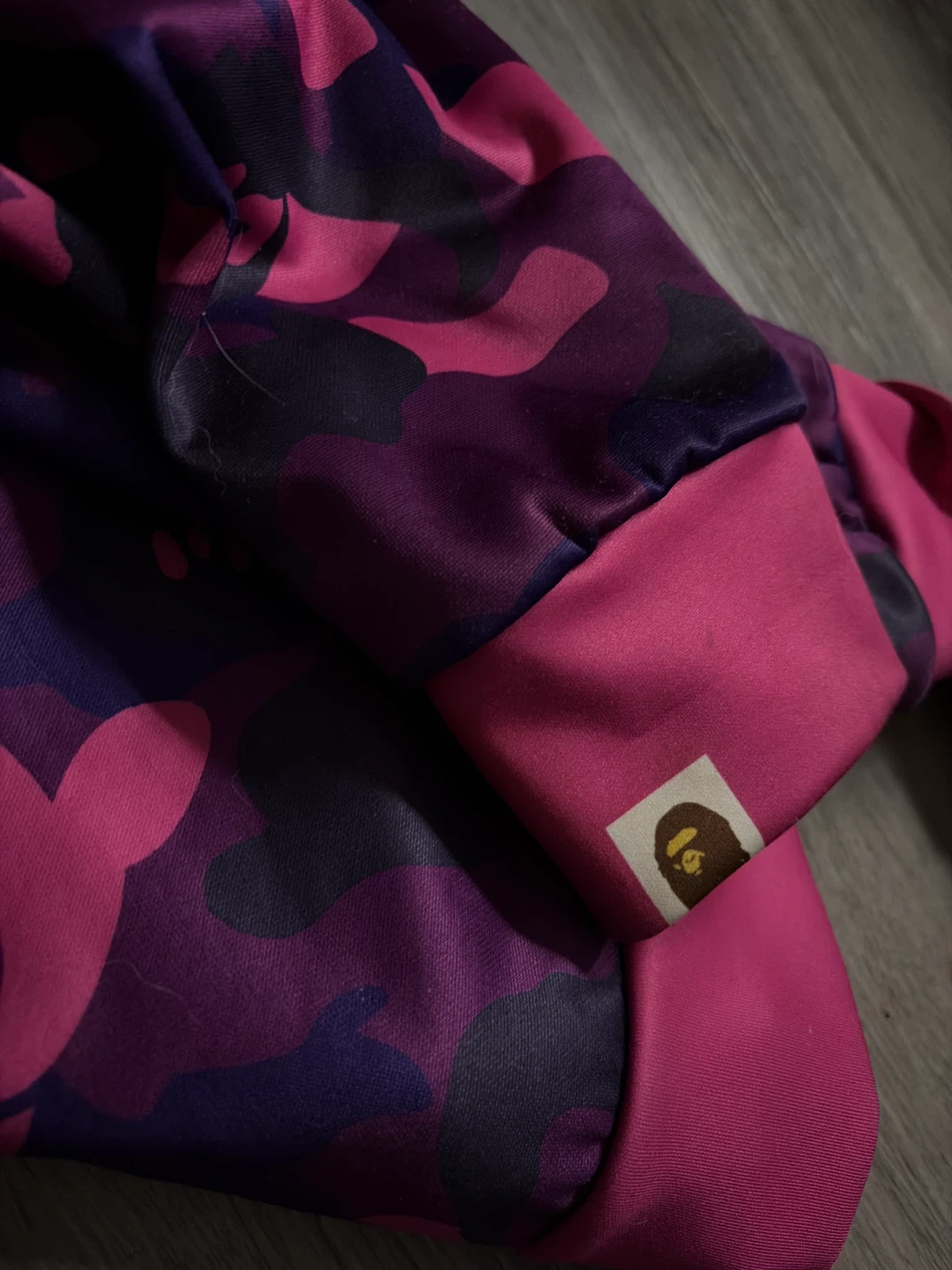 BAPE Shark Full Zip Hoodie Purple Camo - photo 3