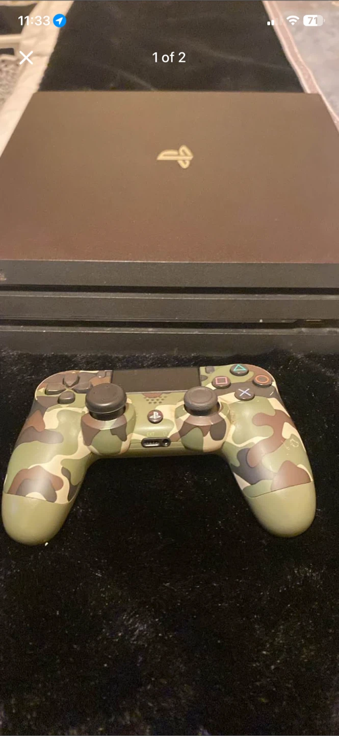 PlayStation 4 Pro Console with Camo Controller - photo 2
