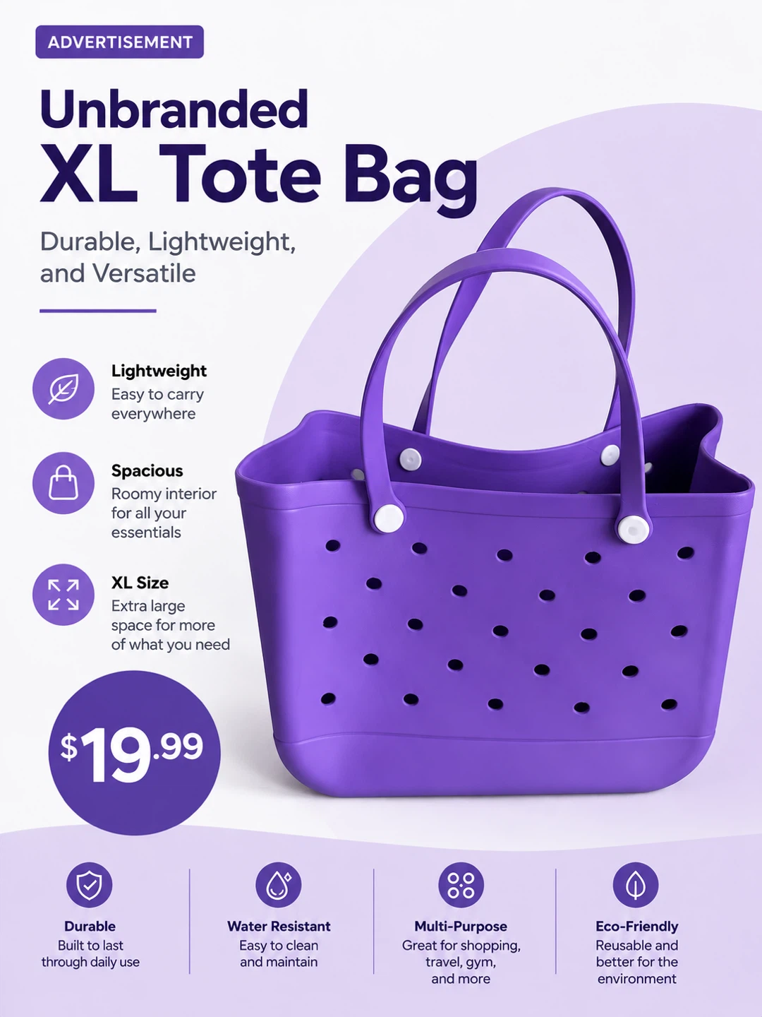 Unbranded XL Tote Bag