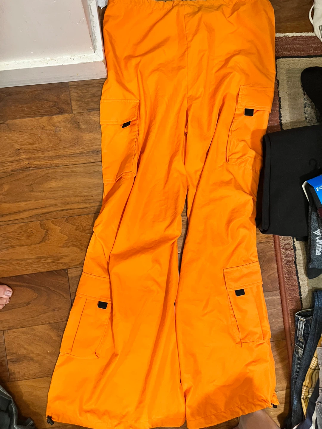 Women's Parachute Pants Orange - photo 2