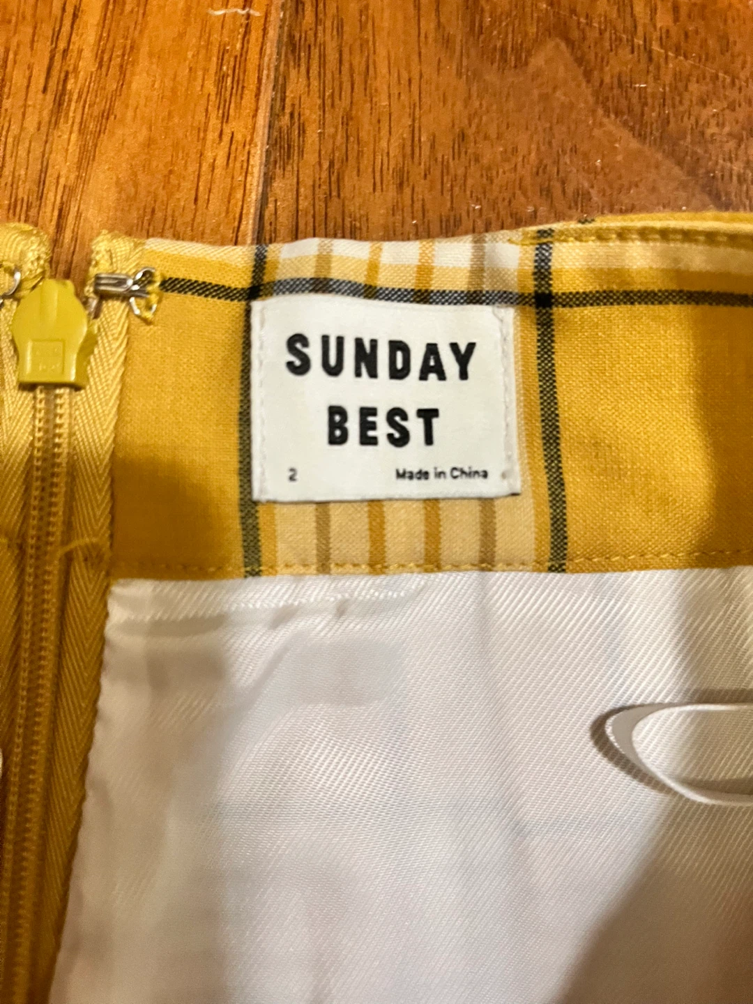 Aritzia Sunday Best Plaid Pleated Mini Skirt - Size 2 - photo 2