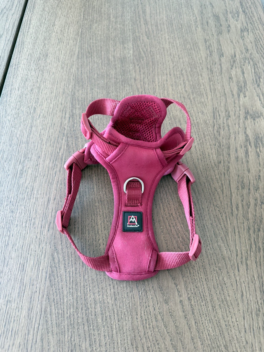 Dog Harness red Adjustable-size S