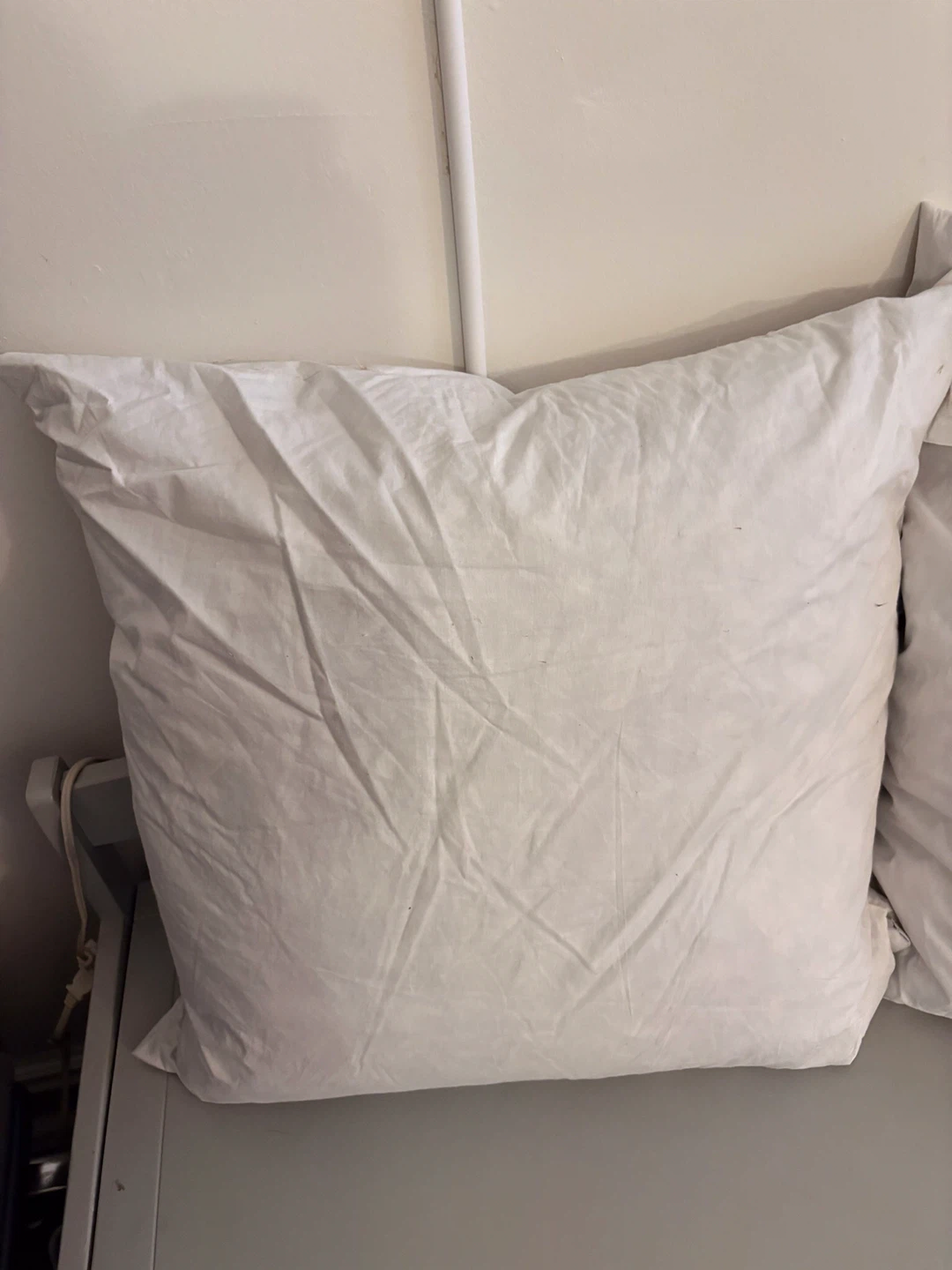Set of 2 White Throw Pillow Inserts 22x22 Inch - photo 2